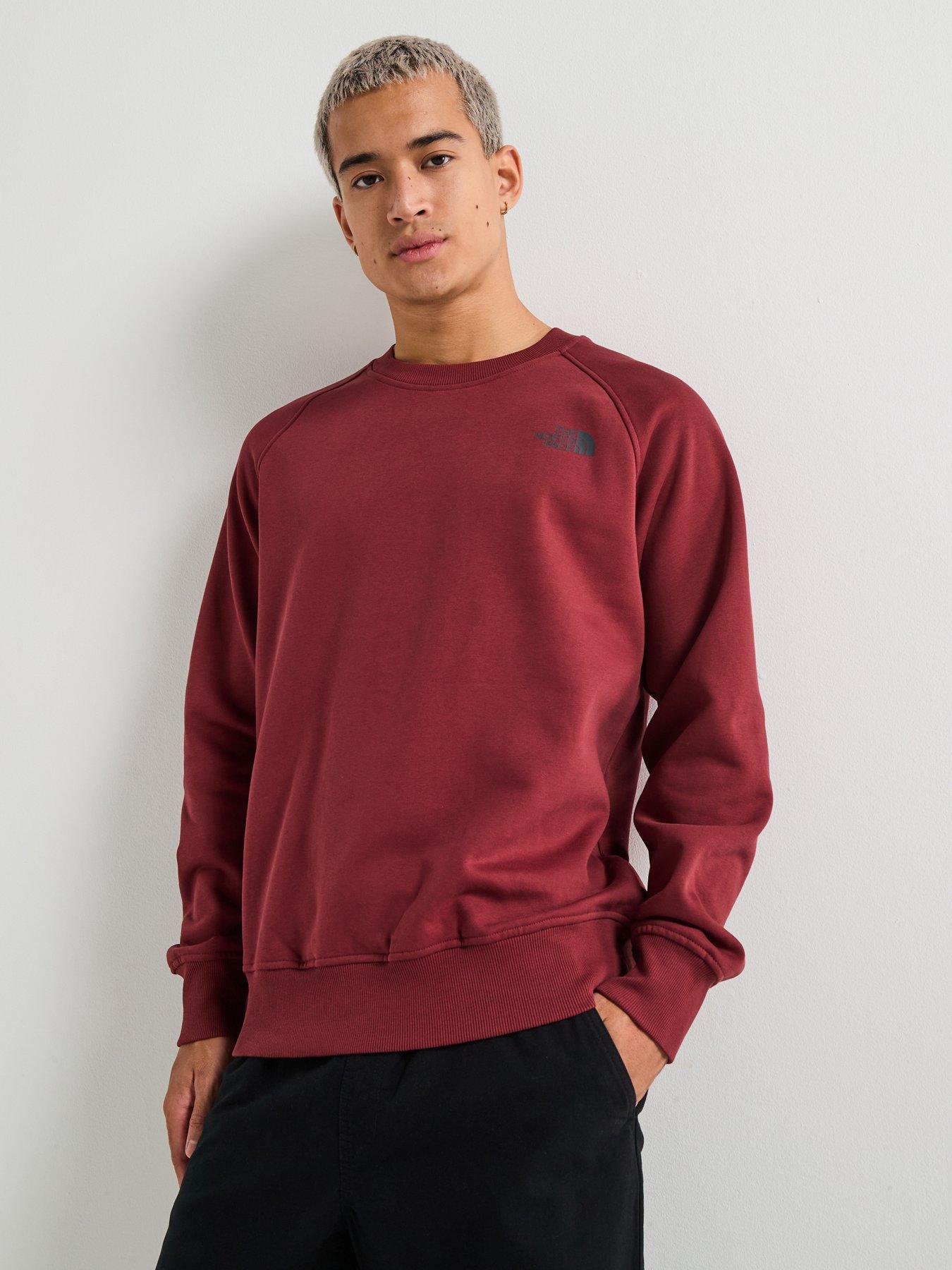 Image 2 of 6 of The North Face Men's Raglan Box Nse Crew - Red