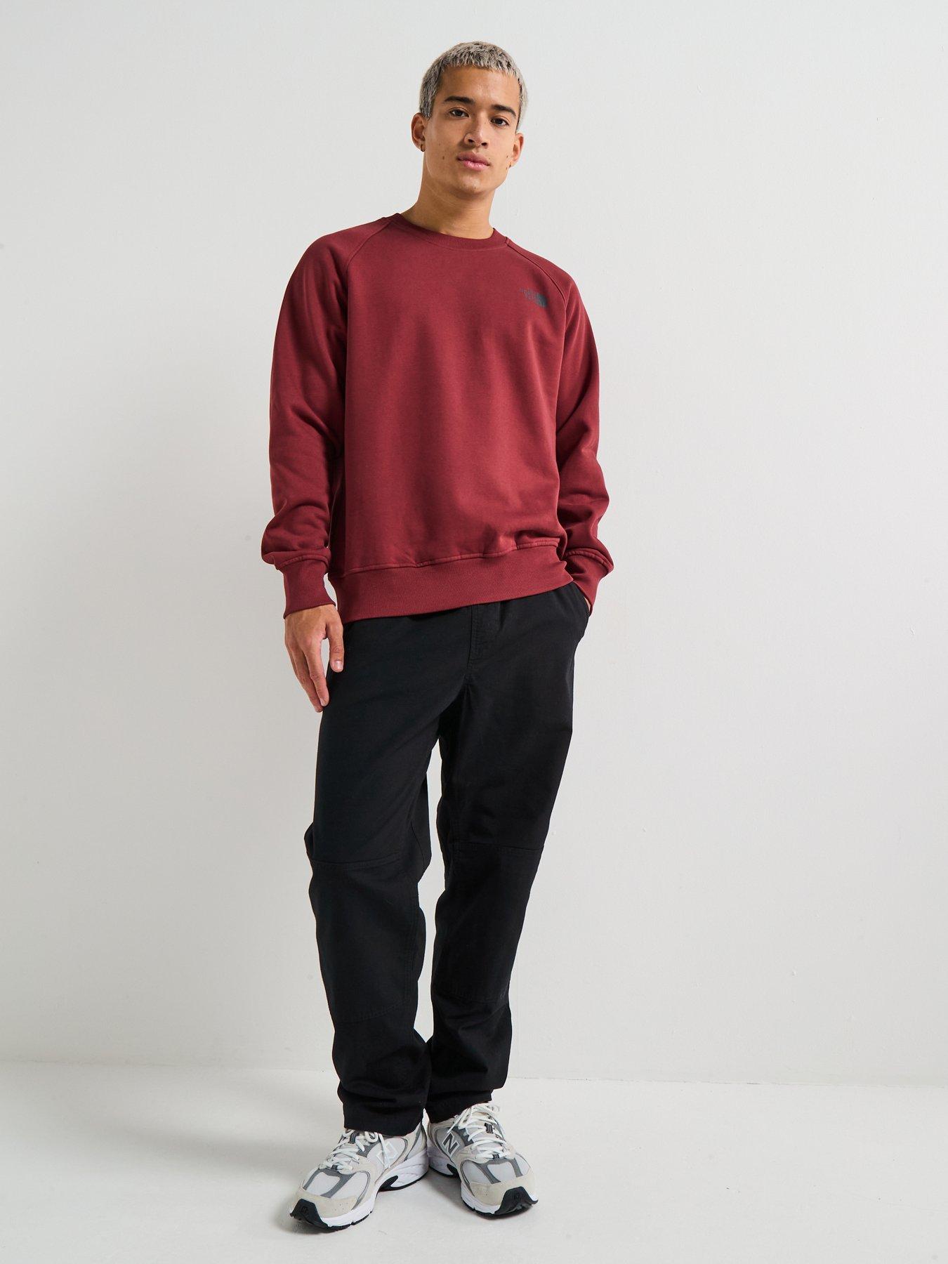 Image 3 of 6 of The North Face Men's Raglan Box Nse Crew - Red