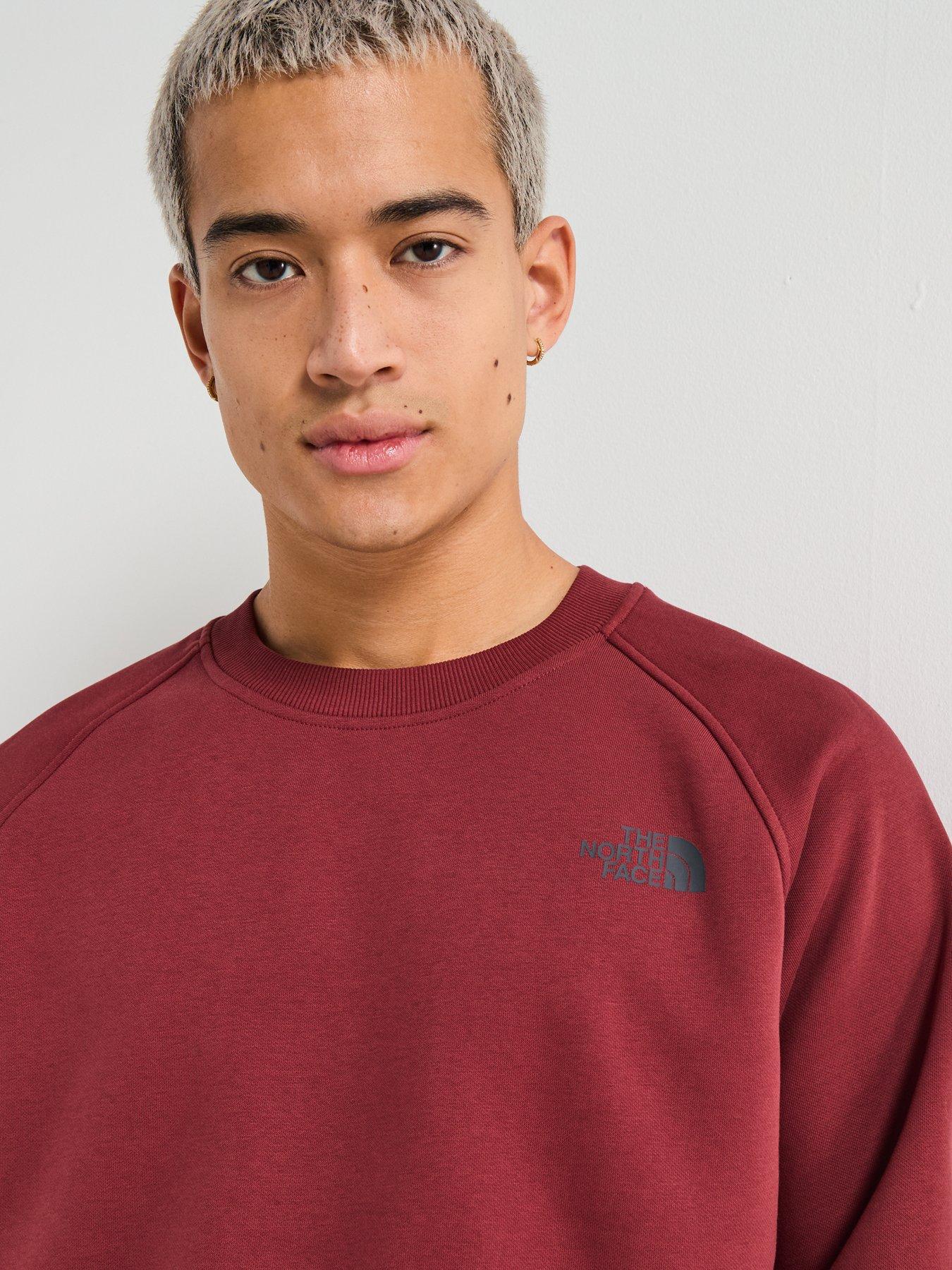 Image 4 of 6 of The North Face Men's Raglan Box Nse Crew - Red
