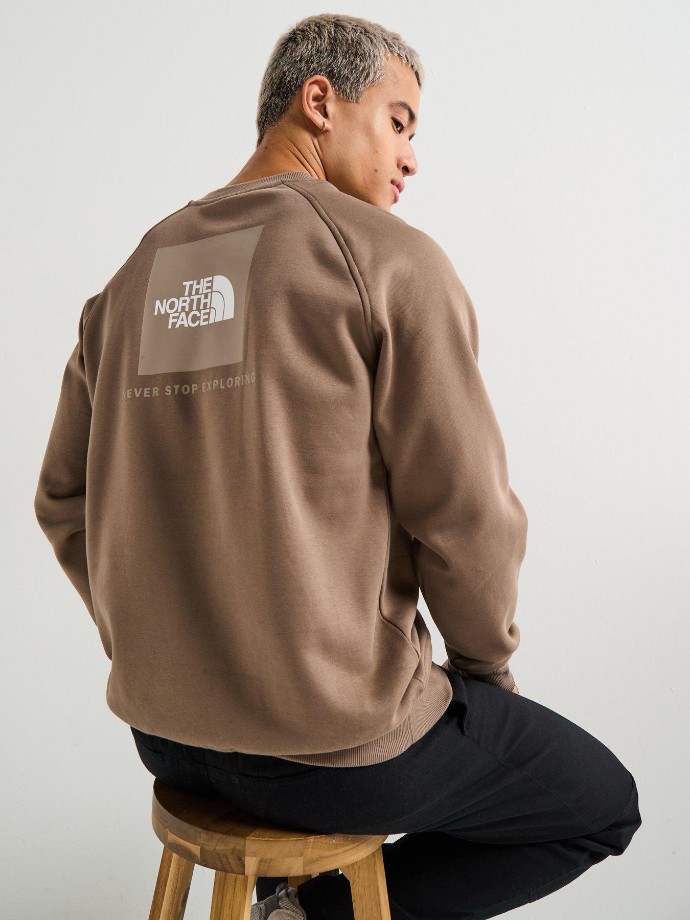 Image 1 of 6 of The North Face Men's Raglan Box Nse Crew - Brown