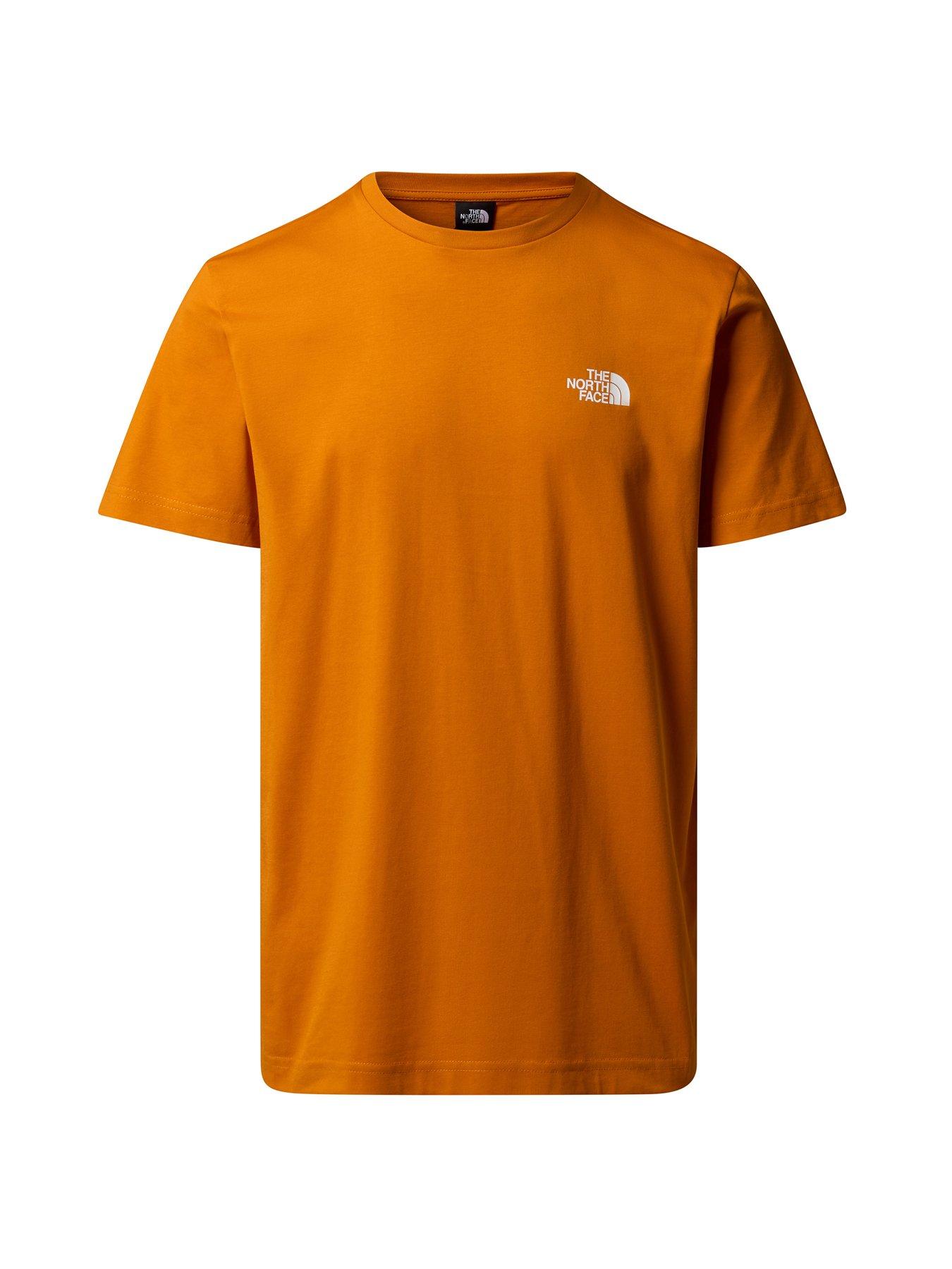 The North Face Men's S/S Simple Dome Tee - Orange