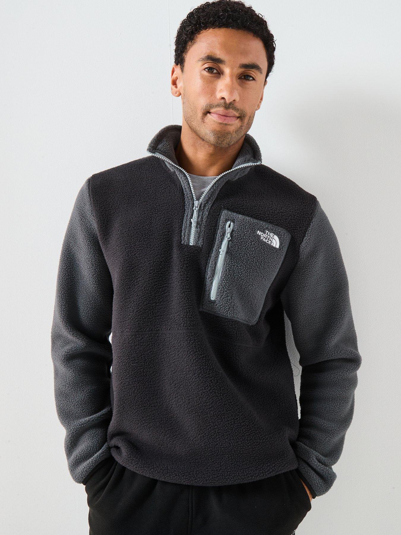 the-north-face-mens-yumiori-14-zip-fleece-jacket-black