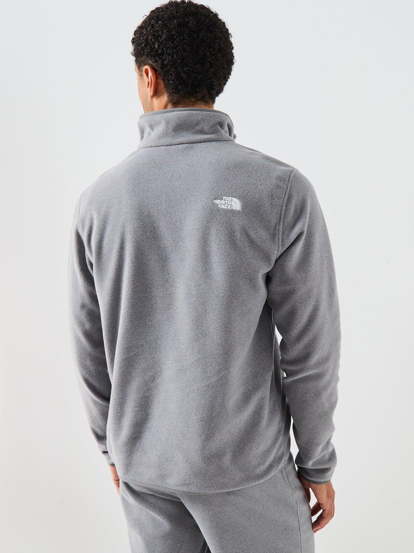 Image 2 of 6 of The North Face Men's Glacier Fleece 1/4 Zip Jacket - Grey