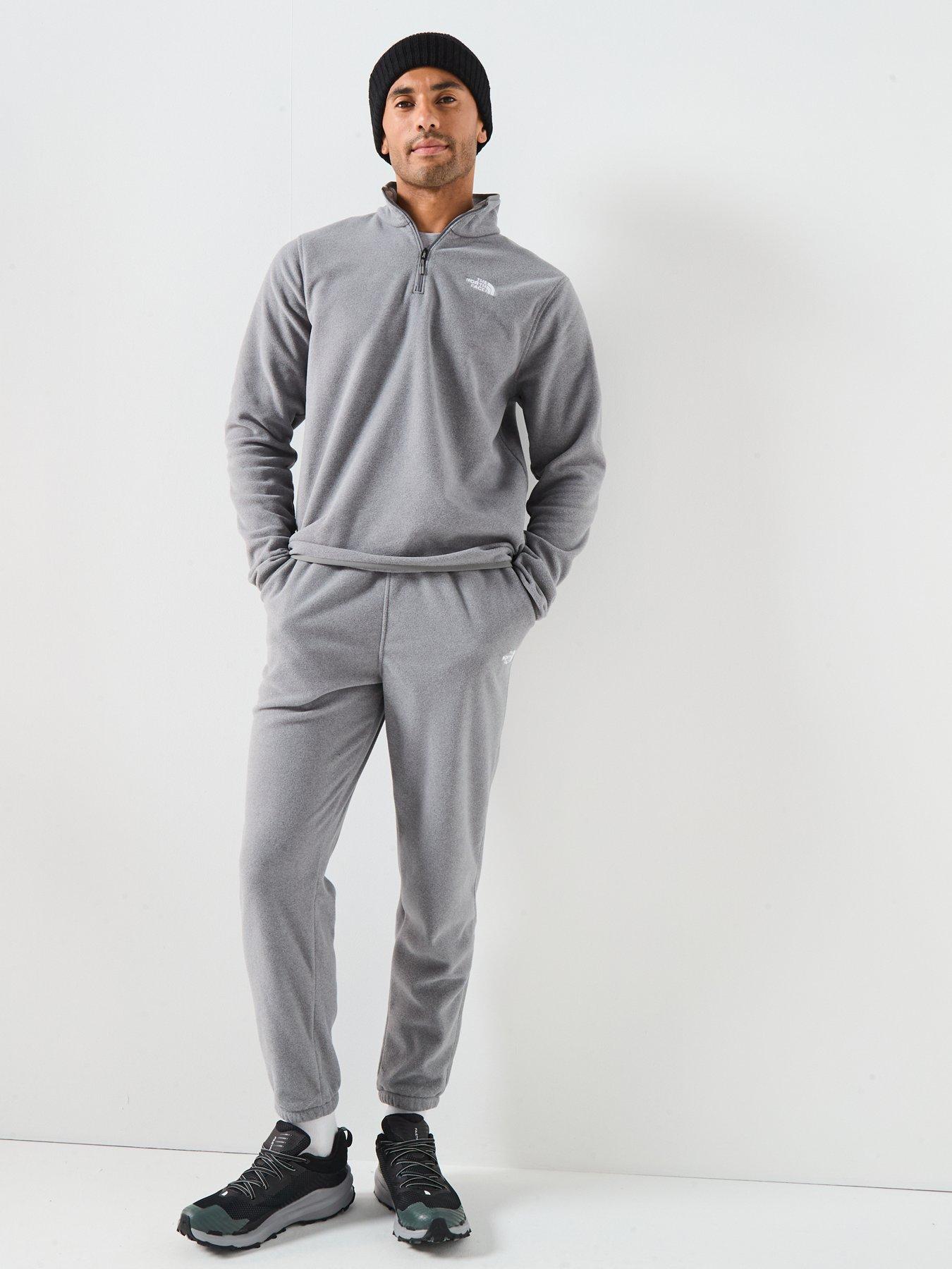 Image 3 of 6 of The North Face Men's Glacier Fleece 1/4 Zip Jacket - Grey