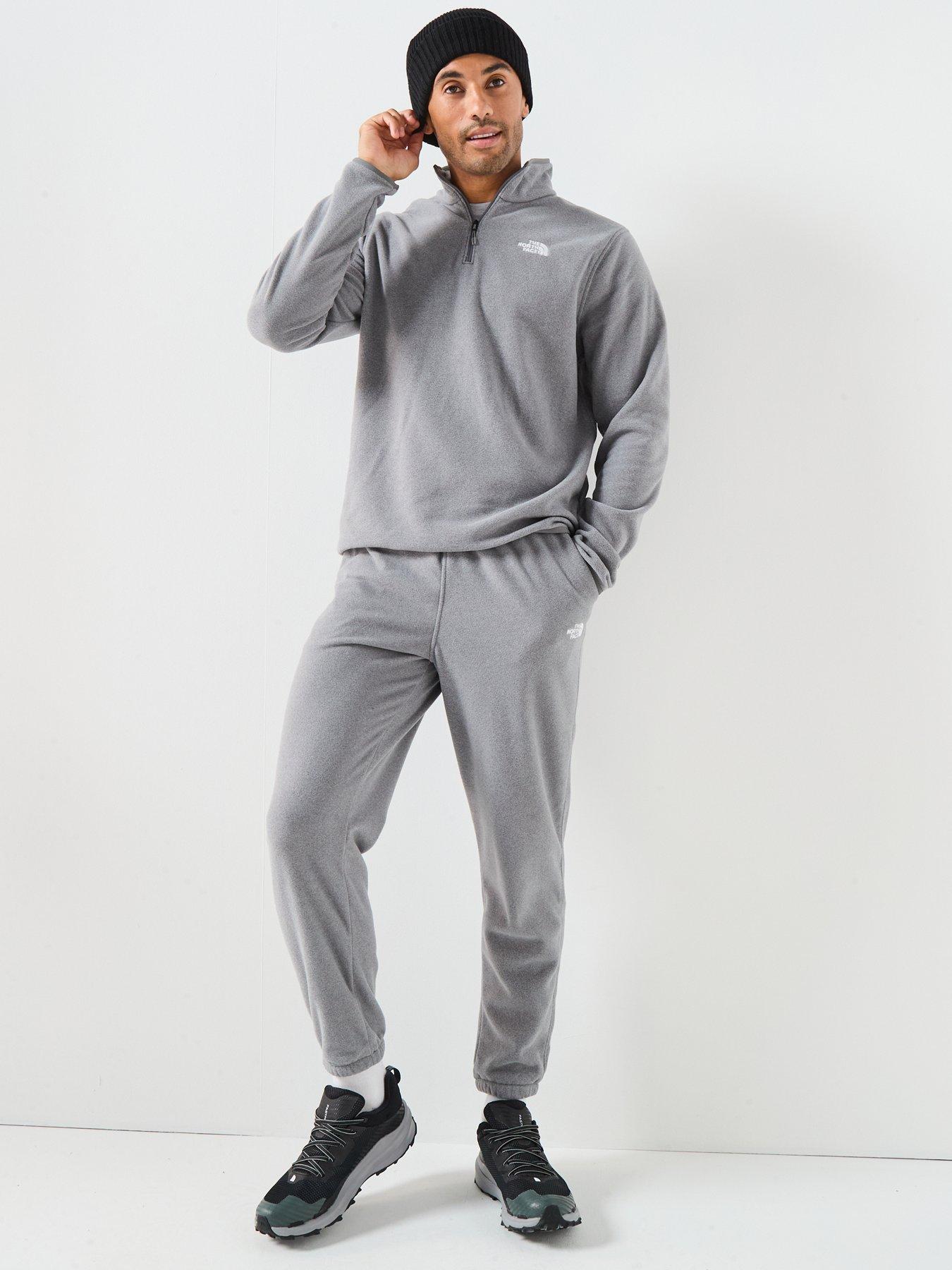 Image 6 of 6 of The North Face Men's Glacier Fleece 1/4 Zip Jacket - Grey