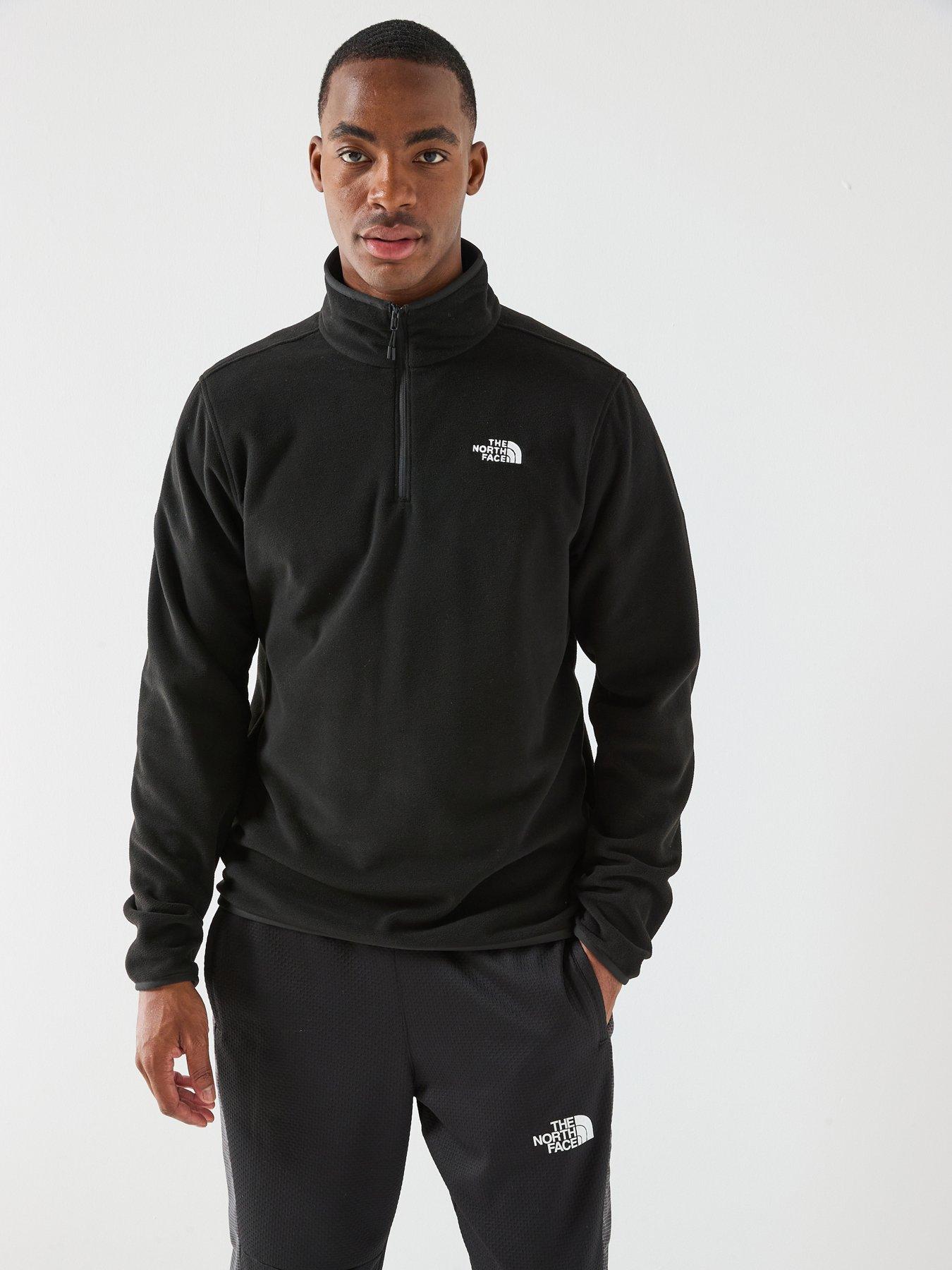 The North Face Men's Glacier Fleece 1/4 Zip Jacket - Black