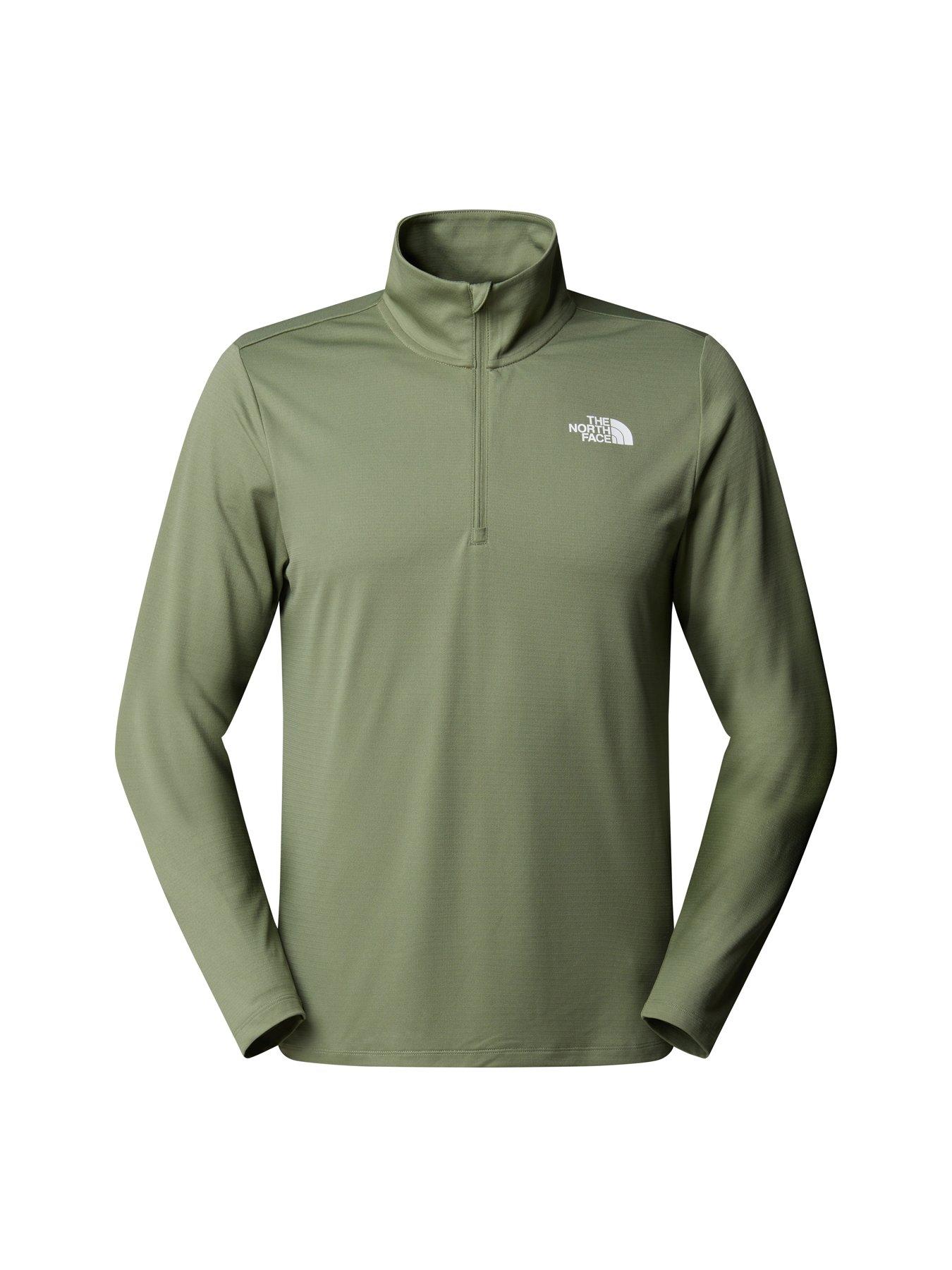 The North Face Mens 24/7 ¼ Zip Top - Khaki
