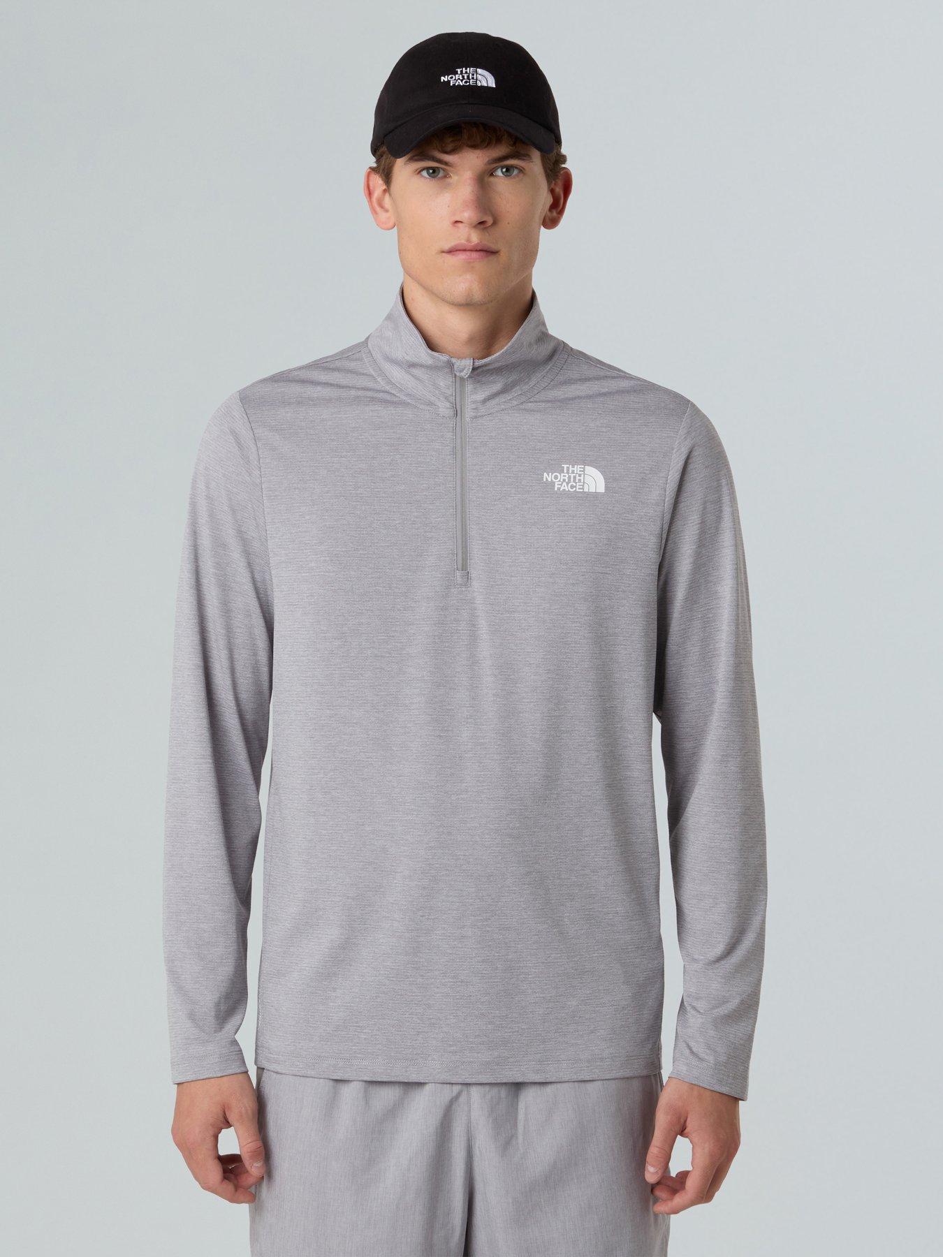 The North Face Mens 24/7 1/4 Zip Top - Grey