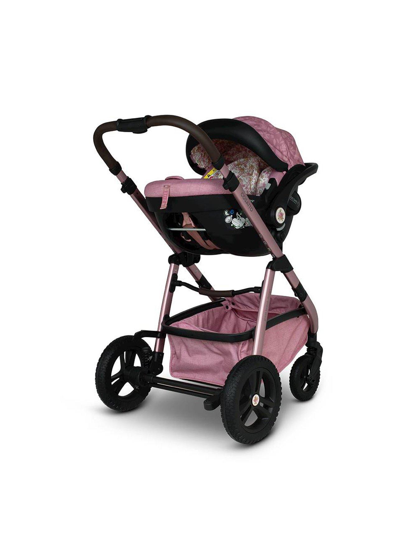 Image 4 of 6 of Cosatto Wow 3 Everything Travel System Bundle ADAC iSize Car Seat - Camille