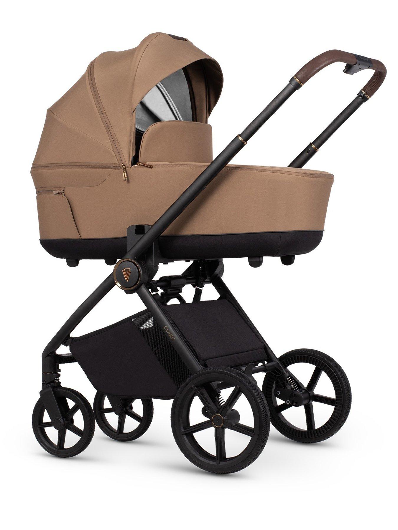 Image 2 of 7 of Venicci Claro 3in1 Bundle plus Tiago Beige Car Seat and 360 Base - Caramel