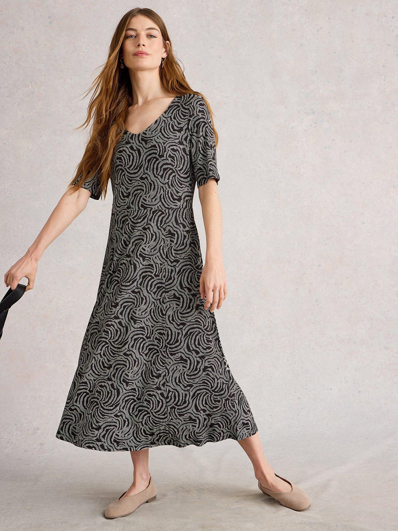 White Stuff Madeline Jersey Dress - Black