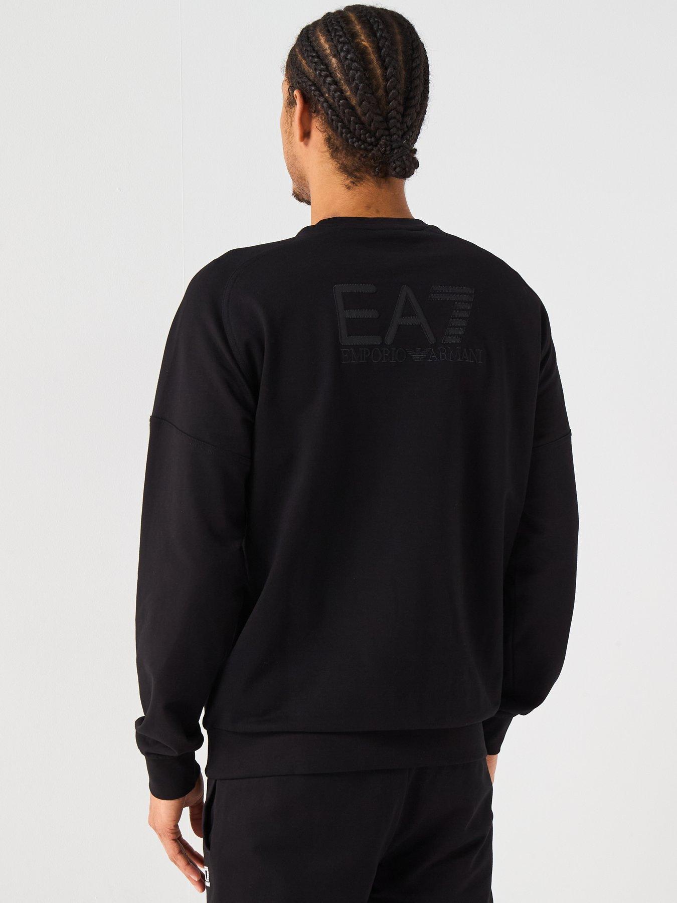 ea7-emporio-armani-train-visibility-small-logo-crew-sweatshirt-blackstillFront