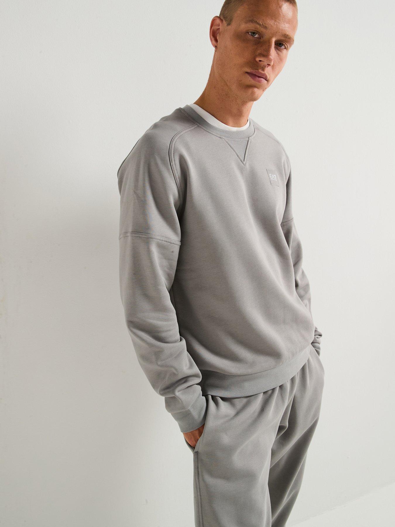 ea7-emporio-armani-train-visibility-small-logo-crew-tracksuit-greystillFront