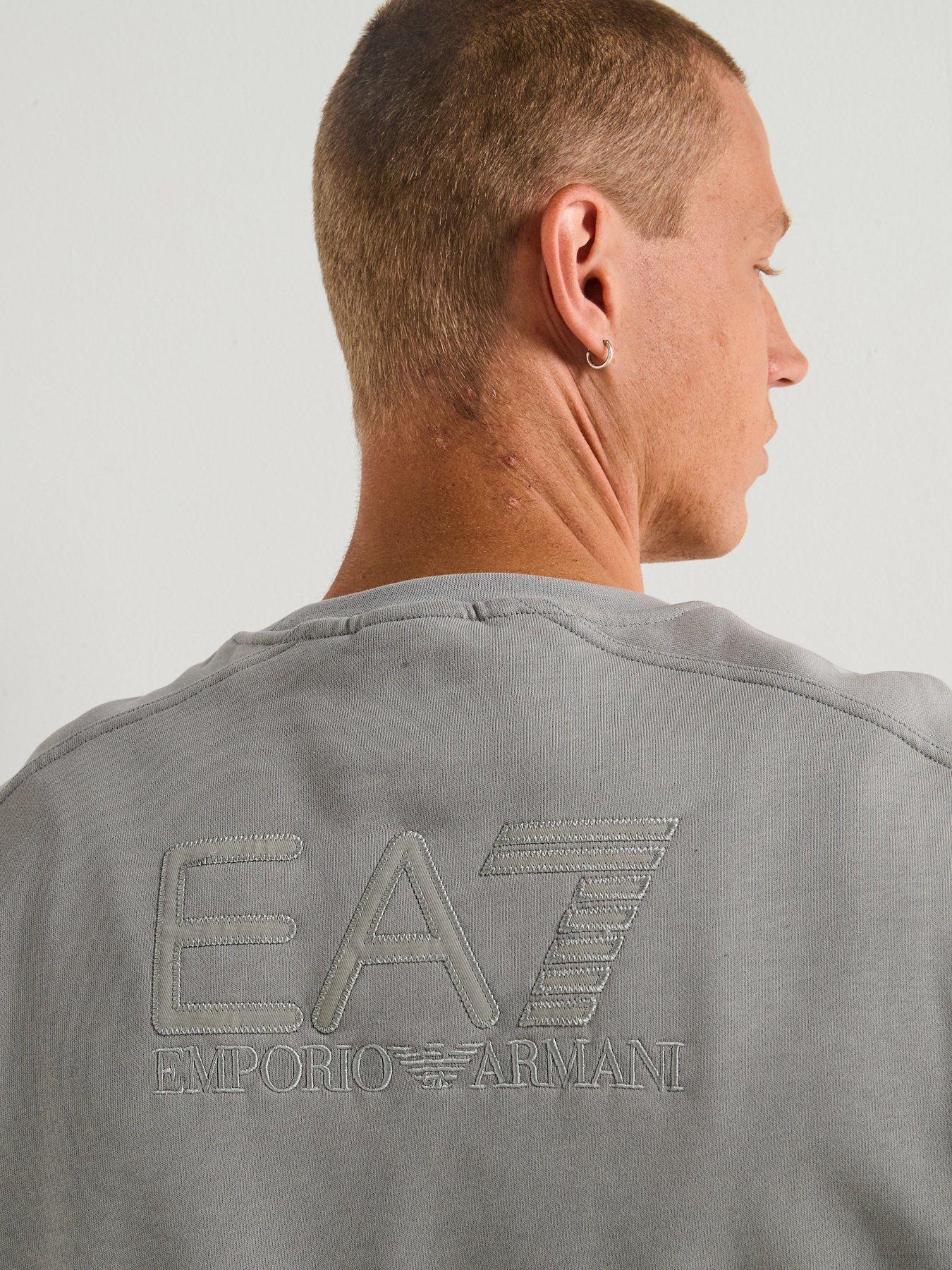ea7-emporio-armani-train-visibility-small-logo-crew-tracksuit-greyoutfit