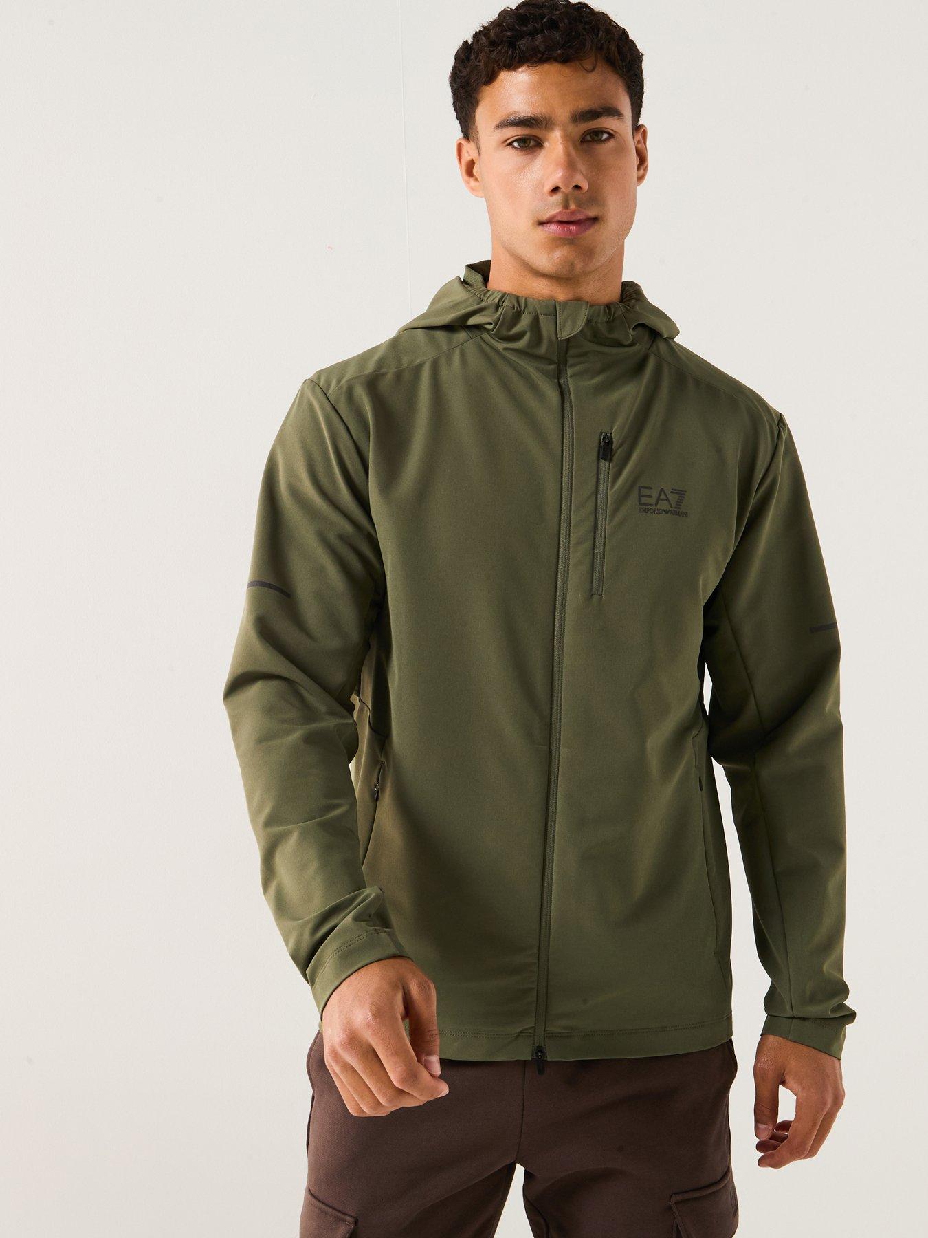EA7 Emporio Armani Ventus7 Technical Full Zip Hoodie - Green