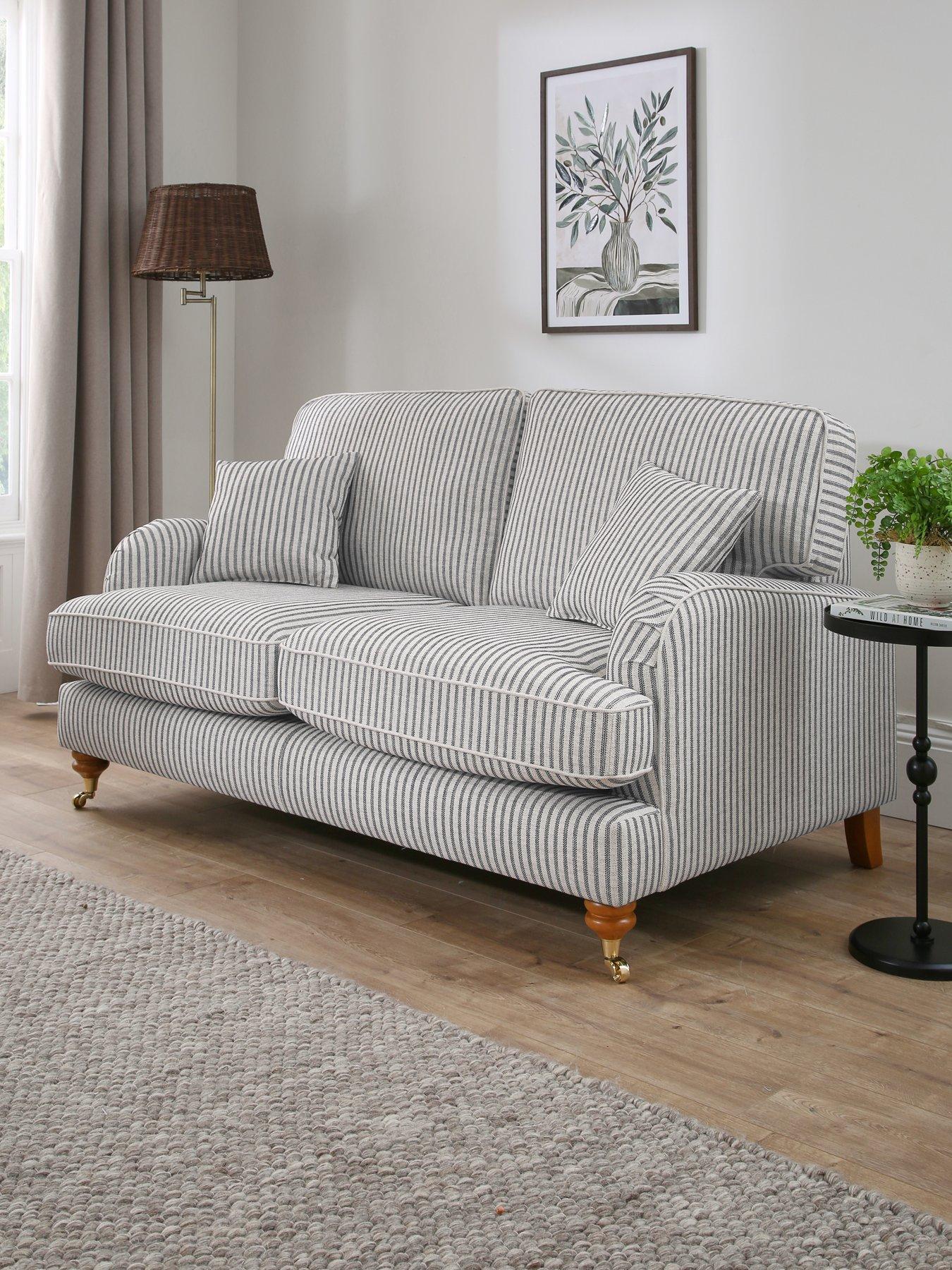 The Very Collection Bay Stripe 2 Seater Fabric Sofa - Made to Order in the UK