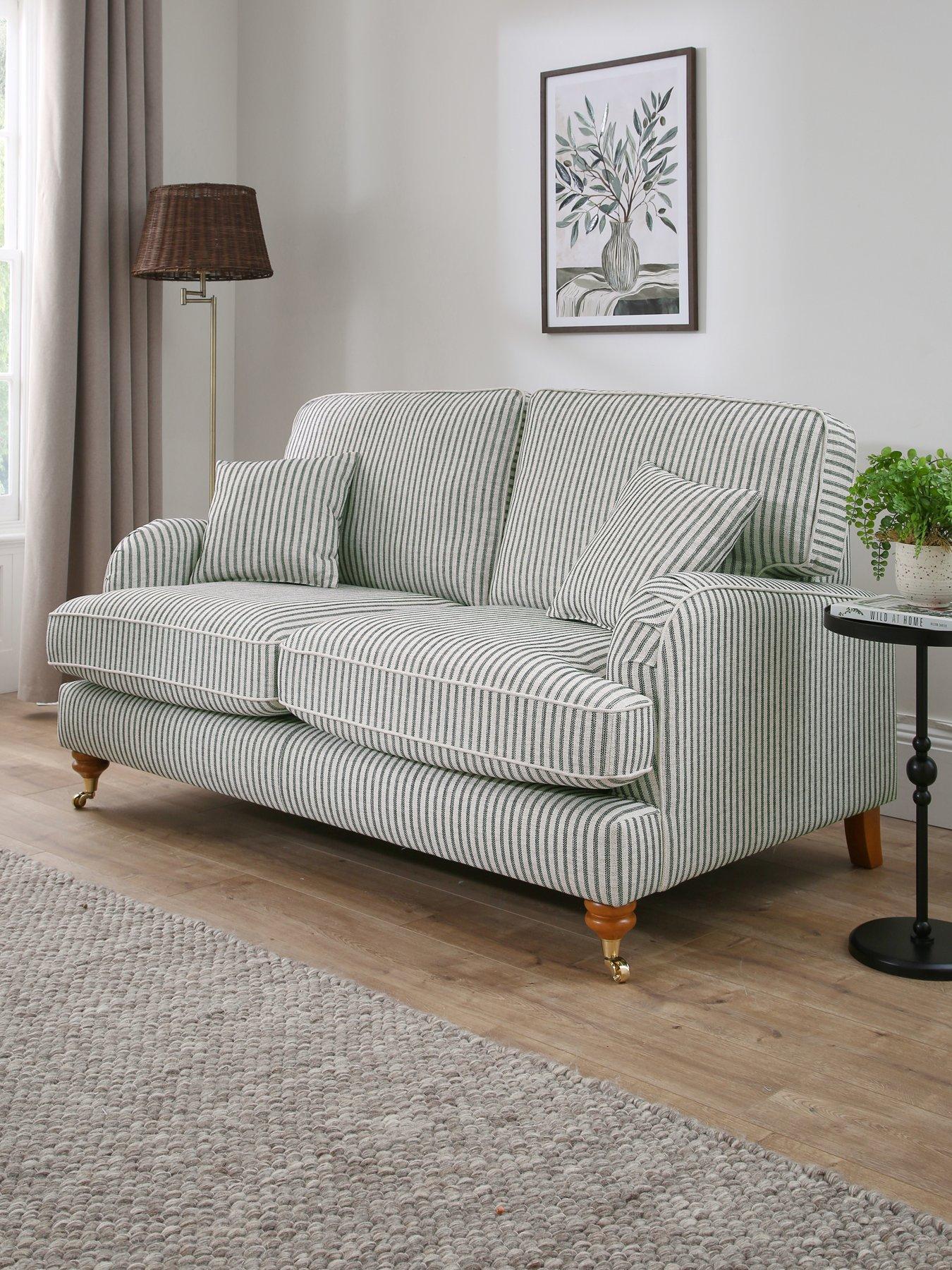 The Very Collection Bay Stripe 2 Seater Fabric Sofa - Made to Order in the UK