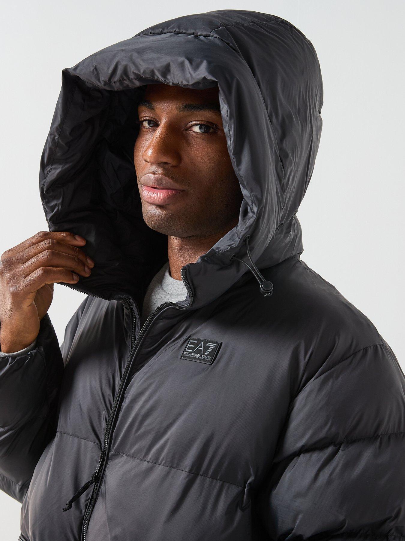 EA7 Emporio Armani Mountain Polar Back Logo Longline Padded Parka