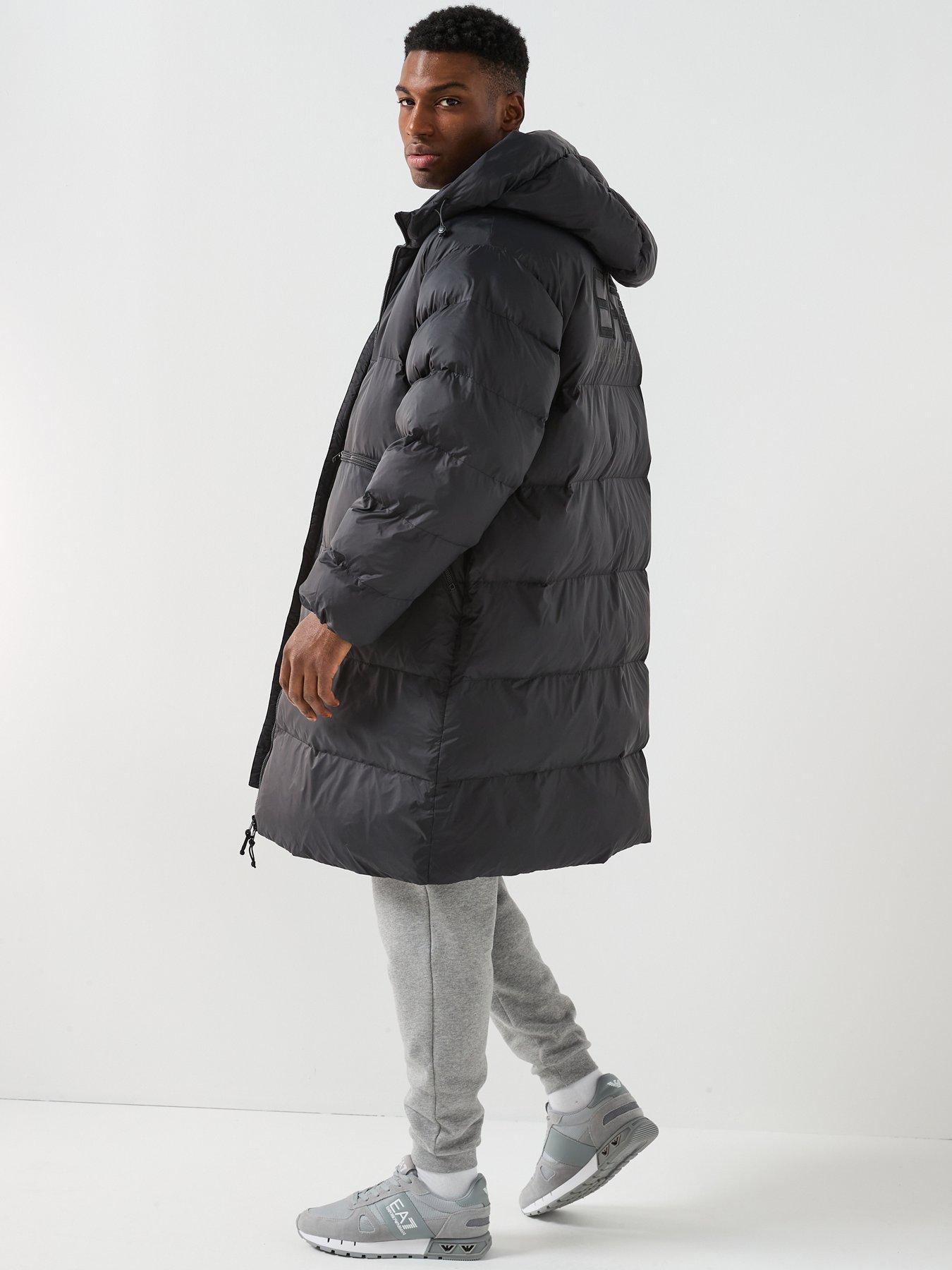 EA7 Emporio Armani Mountain Polar Back Logo Longline Padded Parka