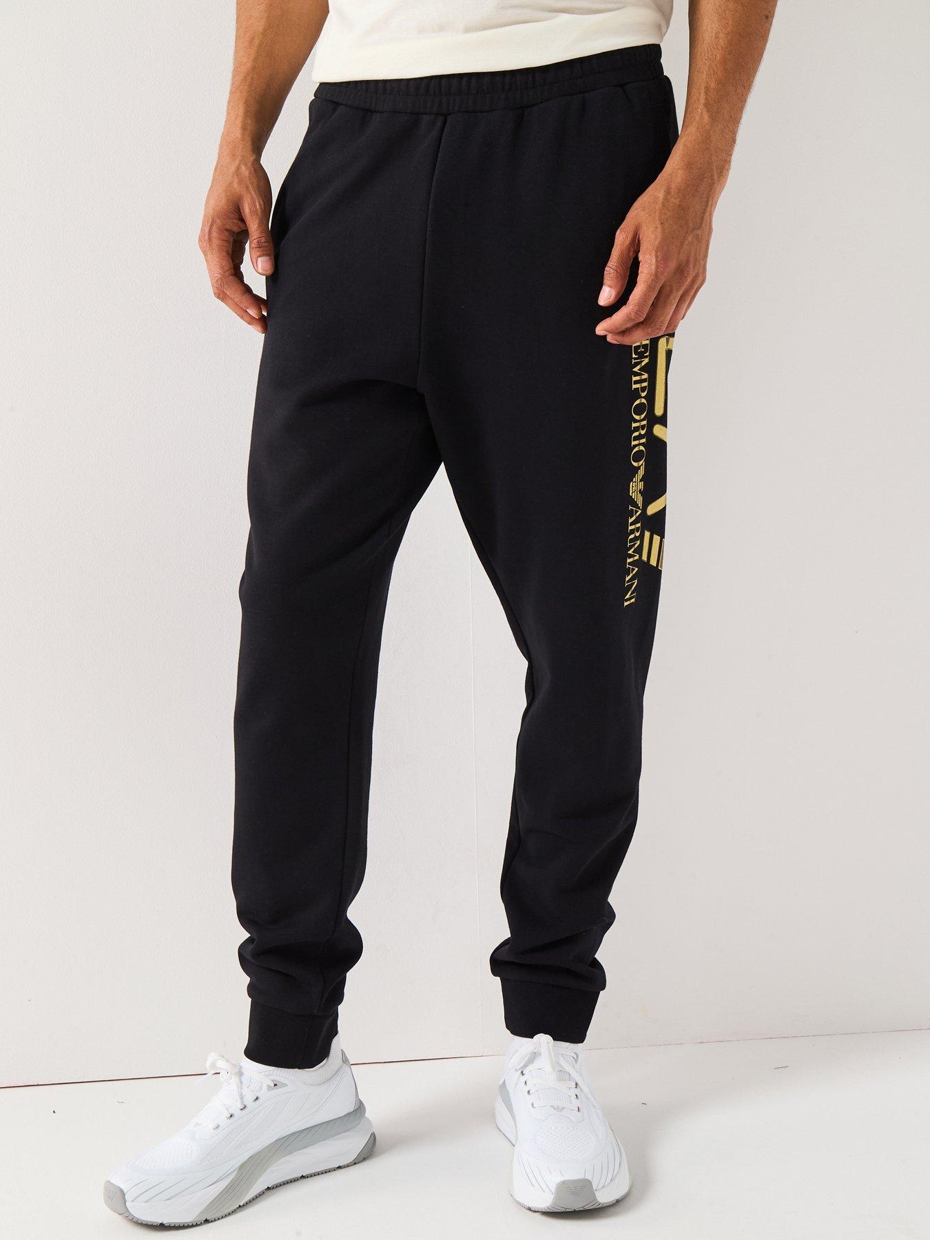 EA7 Emporio Armani Train Logo Series Large Logo Joggers - Black