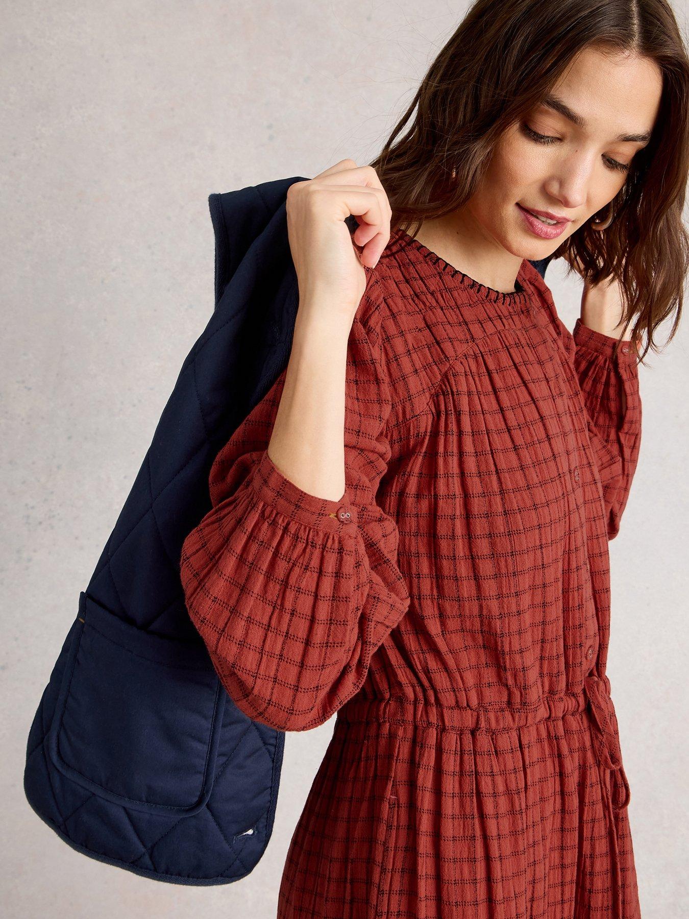 White Stuff Tasha Midi Dress - Red