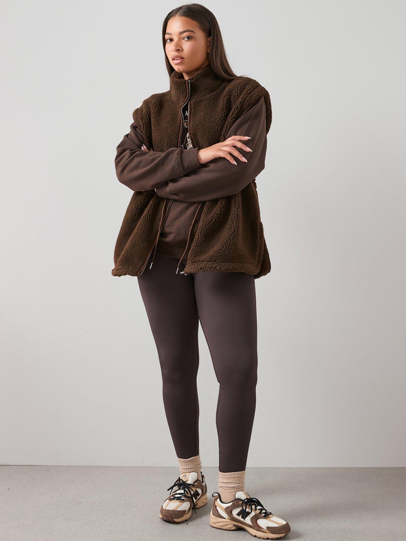 the-very-collection-curve-fleece-gilet-dark-brownback