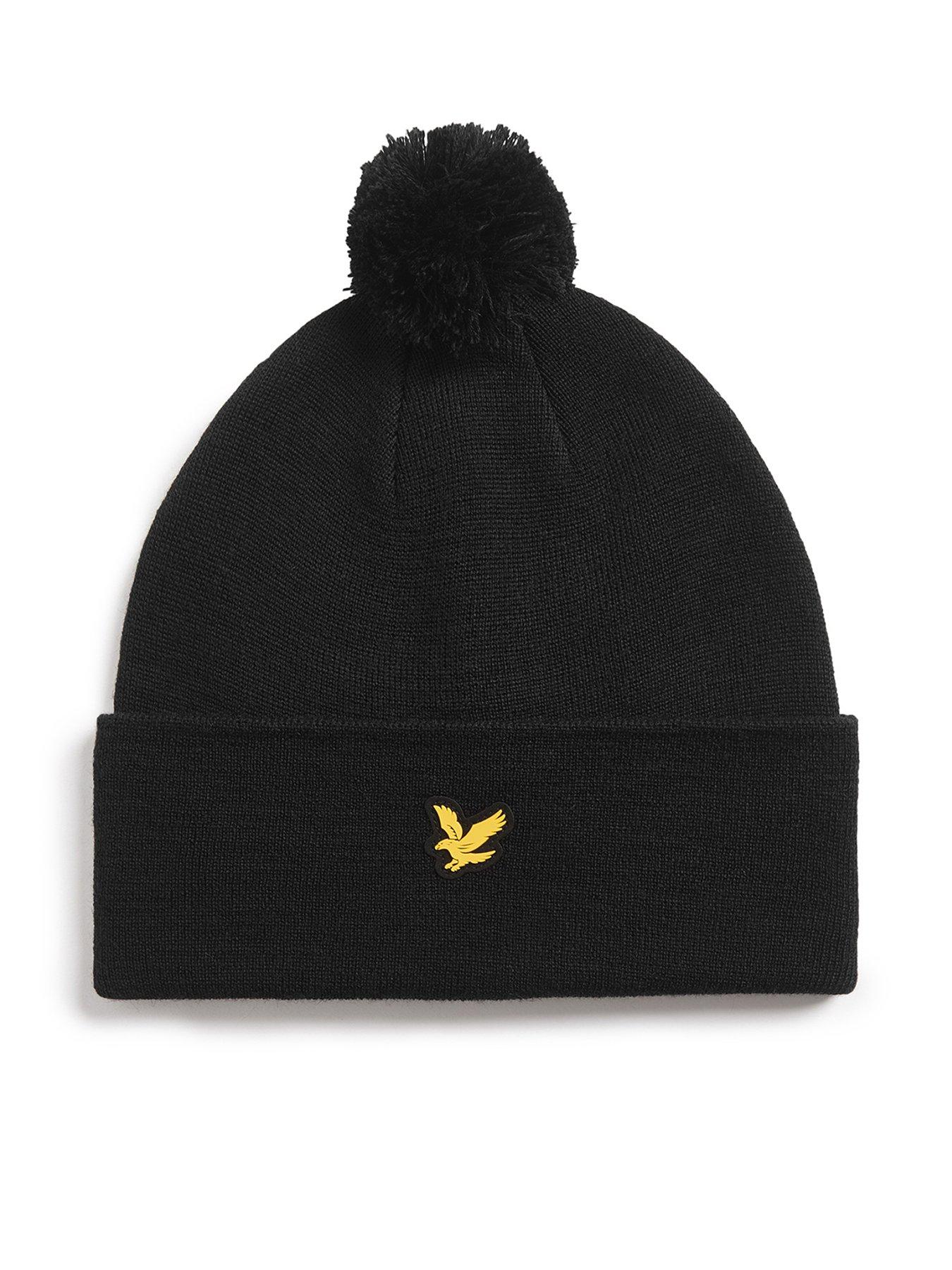 Lyle & Scott Golf Mens Merino Blend Beanie - Black