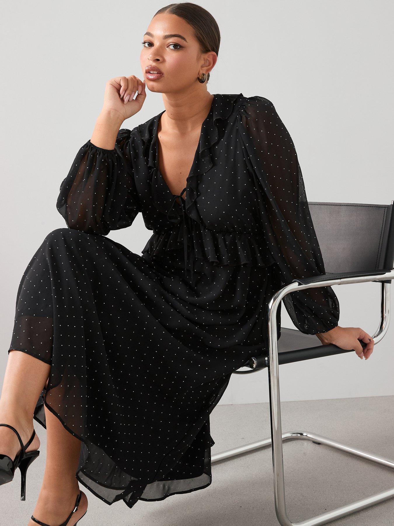 the-very-collection-curve-rhinestone-ruffle-midi-dress-blackback