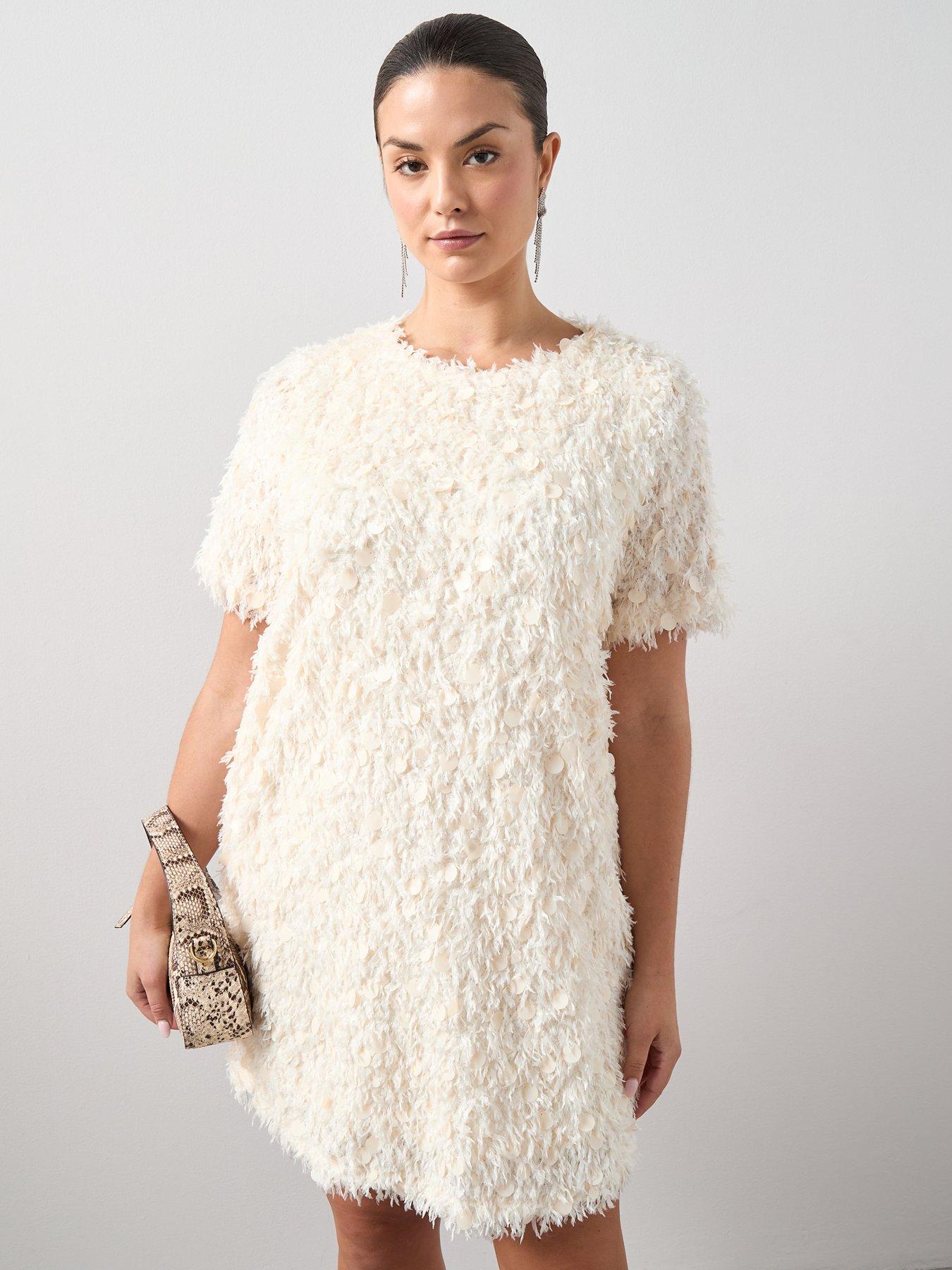 the-very-collection-curve-textured-sequin-shift-dress-creamdetail