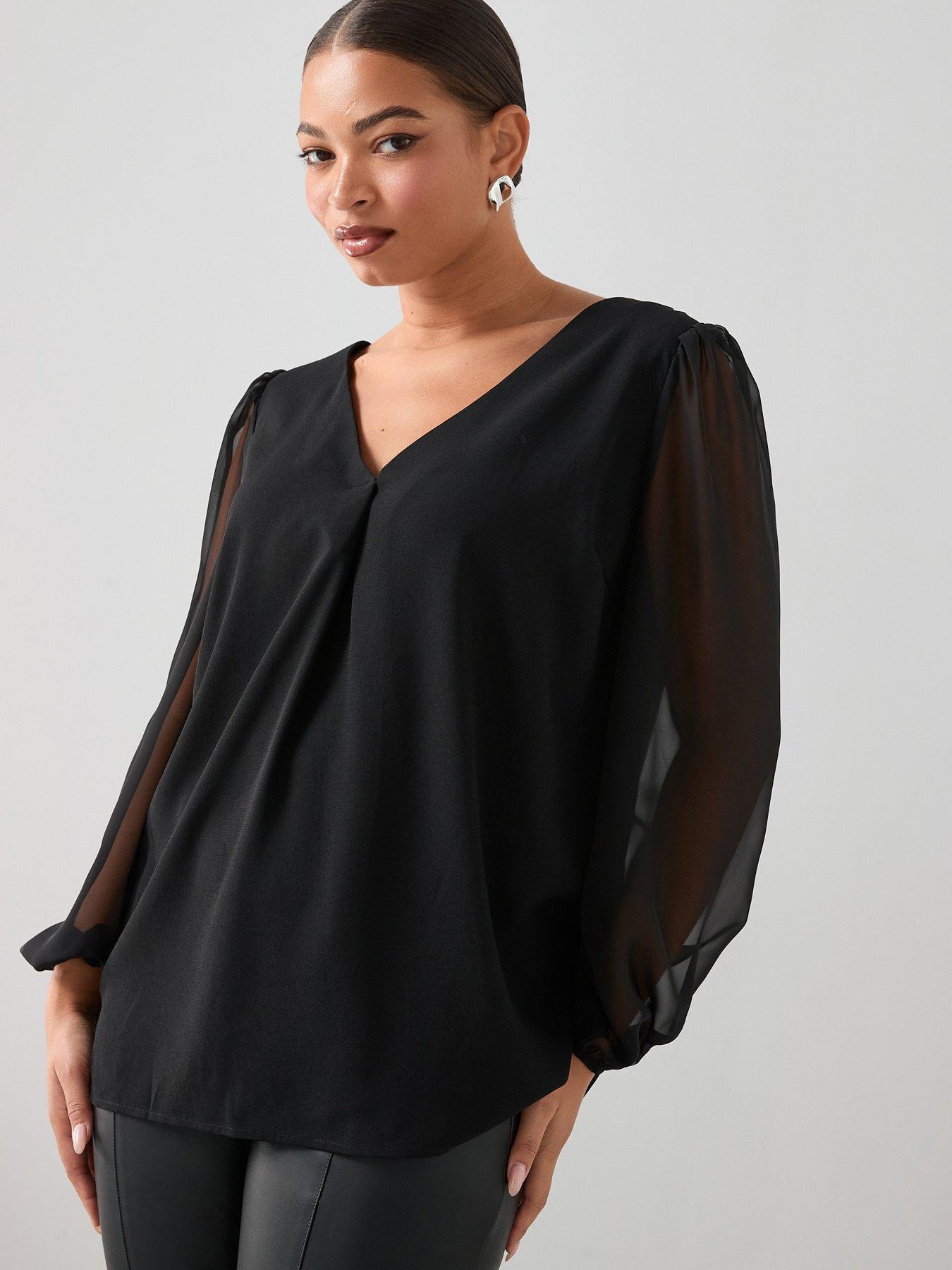 Image 2 of 7 of The Very Collection Curve Bow Back Top