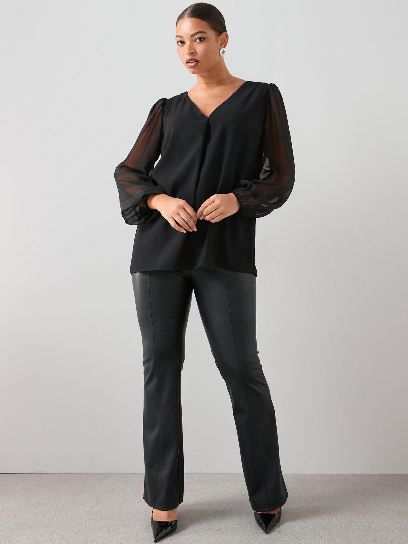 Image 3 of 7 of The Very Collection Curve Bow Back Top