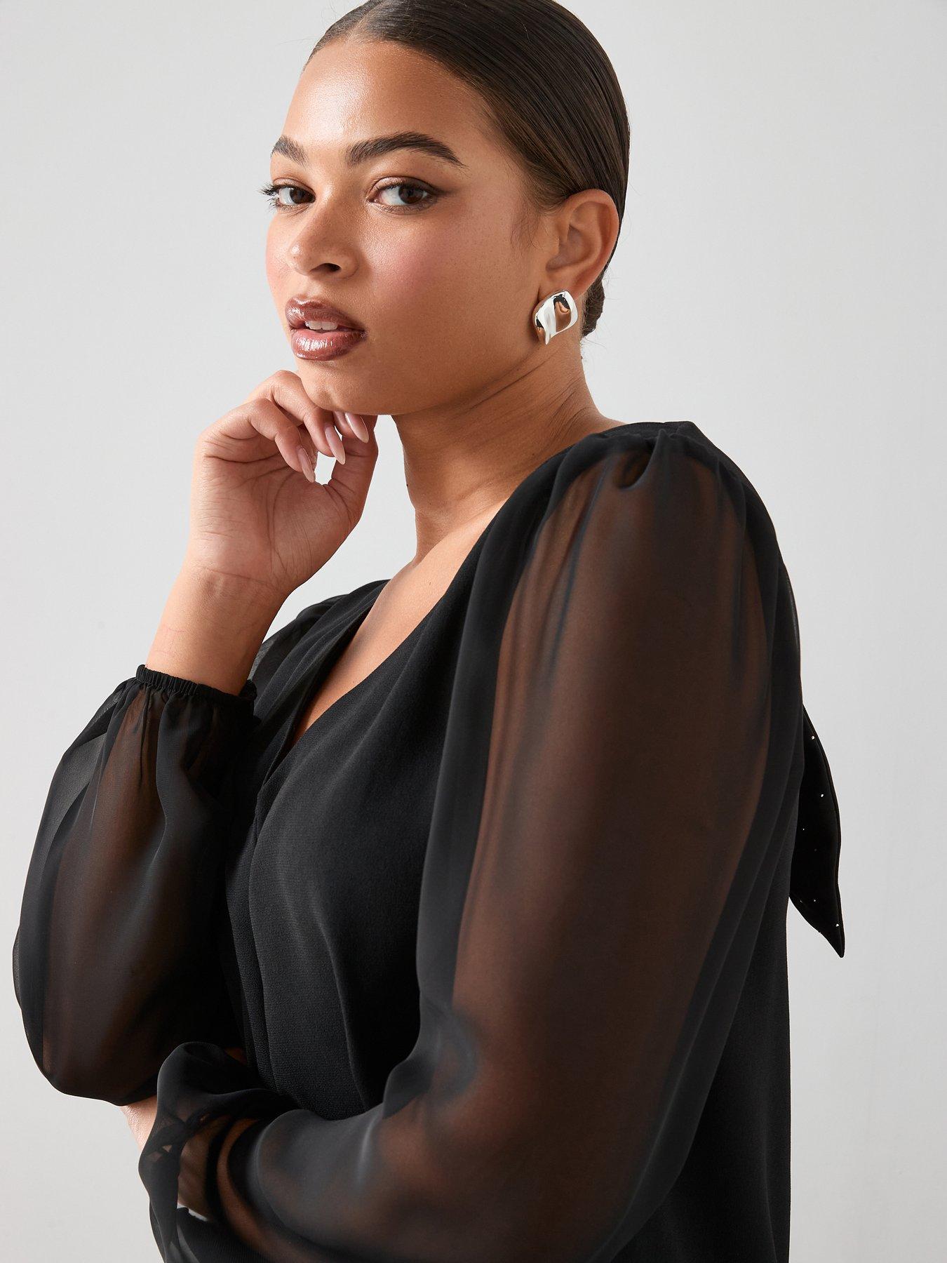 Image 4 of 7 of The Very Collection Curve Bow Back Top