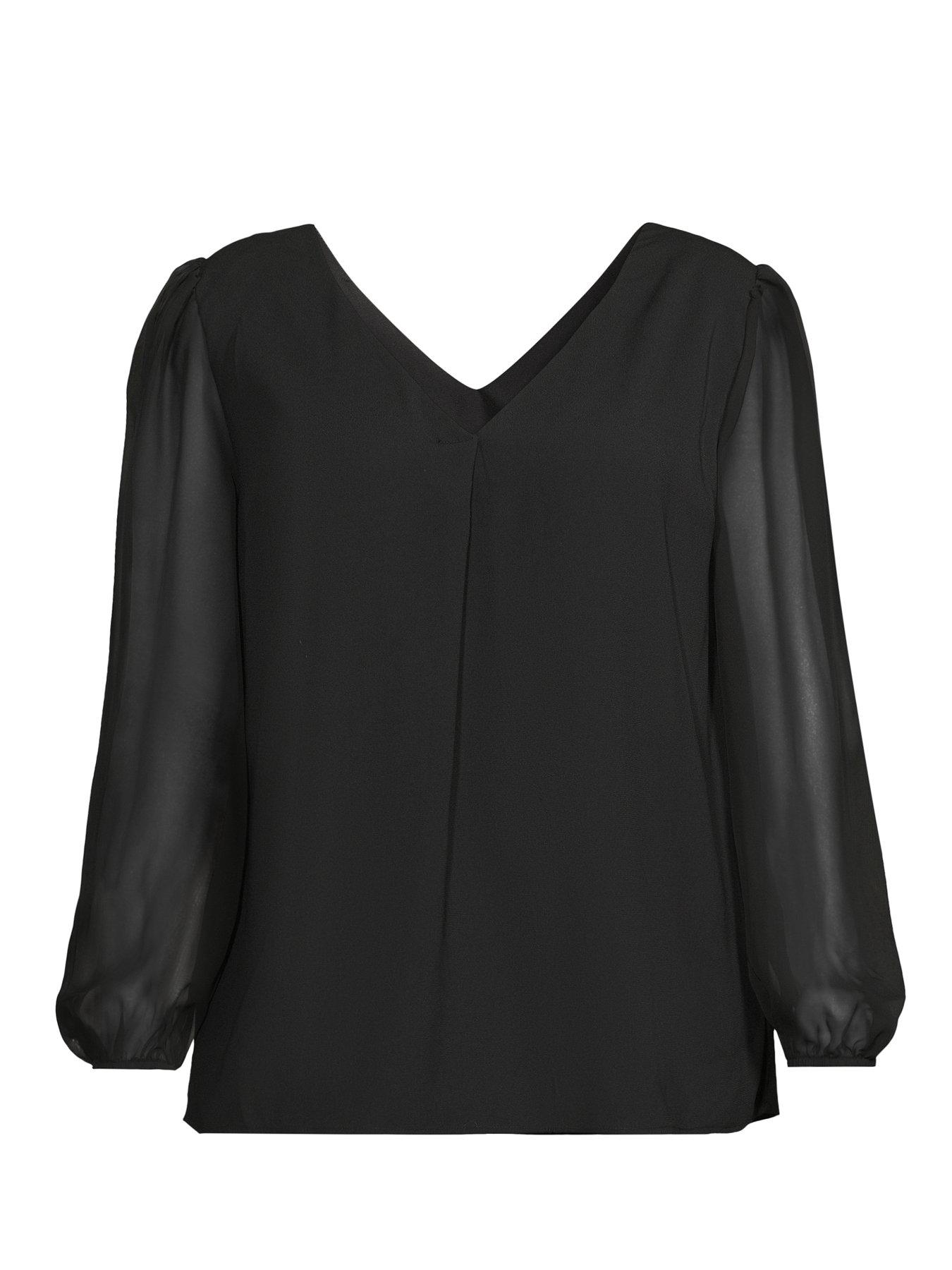 Image 7 of 7 of The Very Collection Curve Bow Back Top