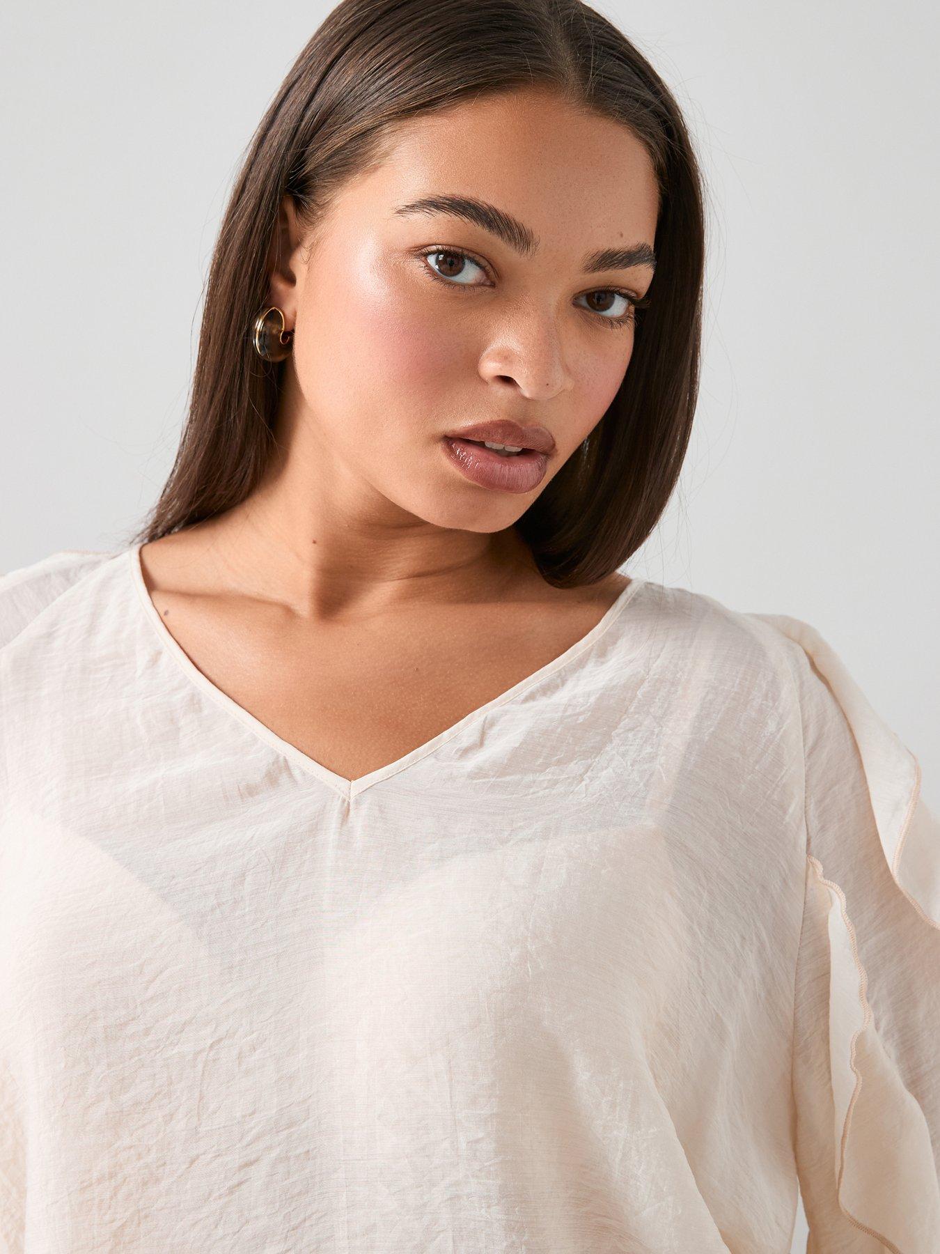 Image 3 of 5 of The Very Collection Curve Curve Ruffle Blouse