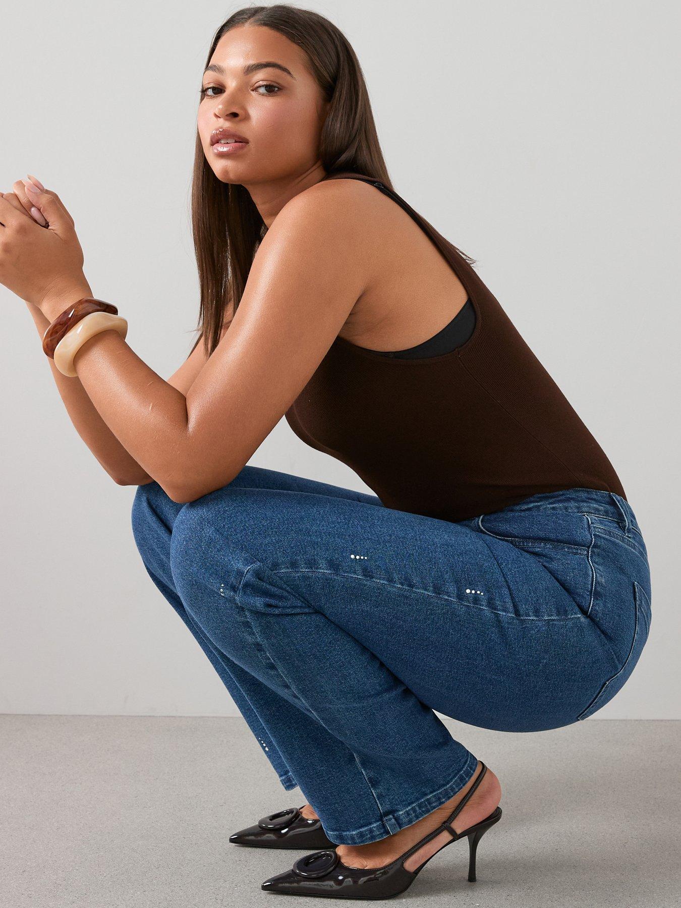 the-very-collection-curve-rhinestone-straight-leg-jean-blueoutfit