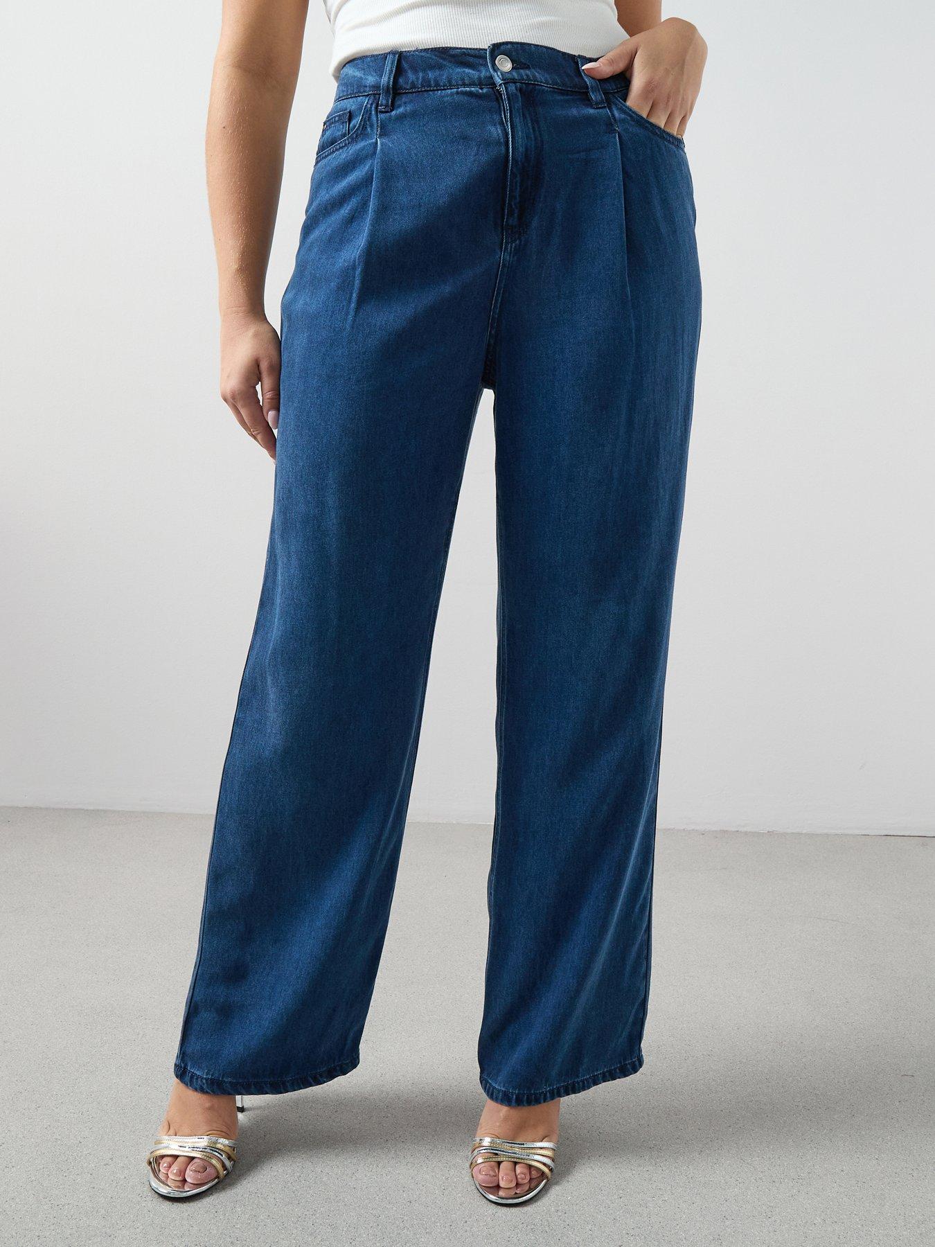the-very-collection-curve-wide-leg-elasticated-waist-jean-bluefront