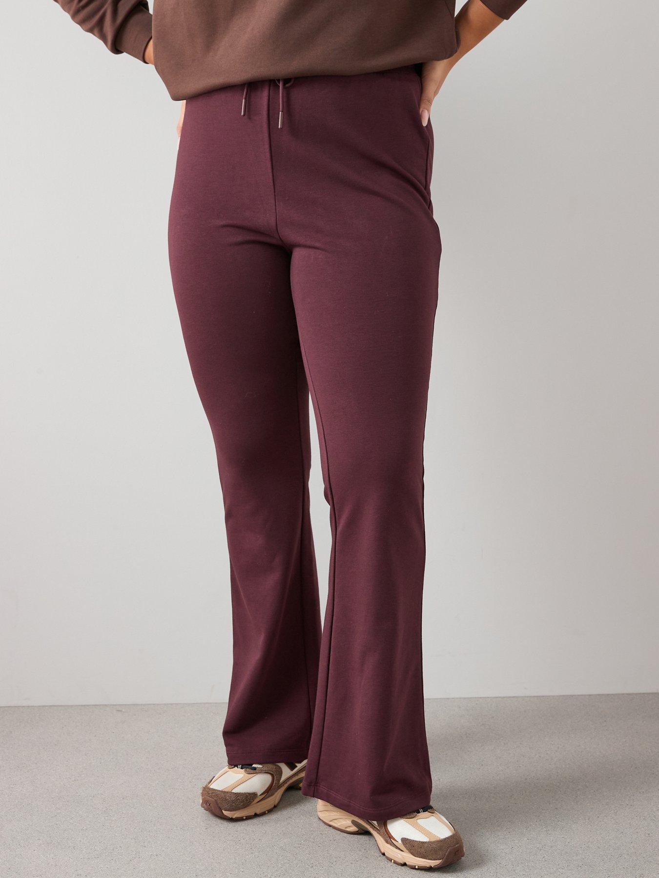 The Very Collection Curve Kickflare Joggers - Brown