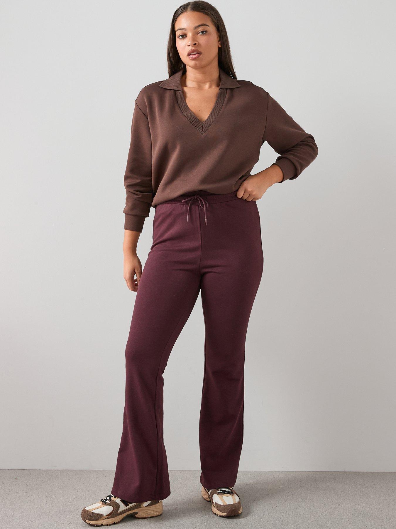 the-very-collection-curve-kickflare-joggers-brownback