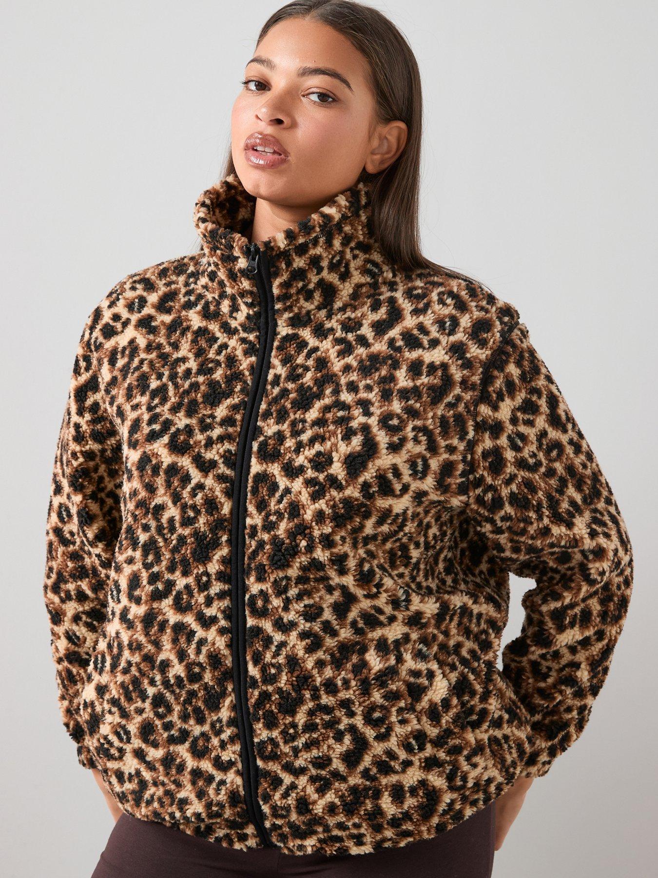 the-very-collection-curve-animal-print-fleece-jacket-multi