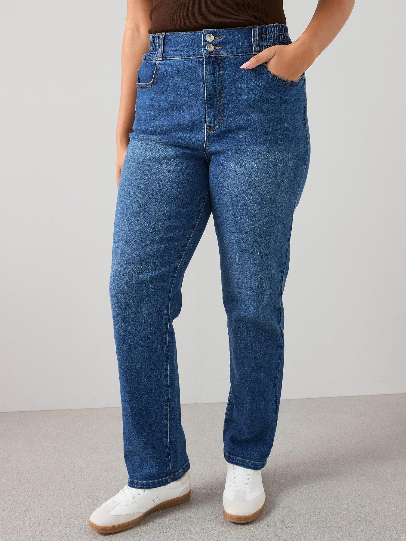 The Very Collection Curve Elasticated Waist Straight Leg Jean