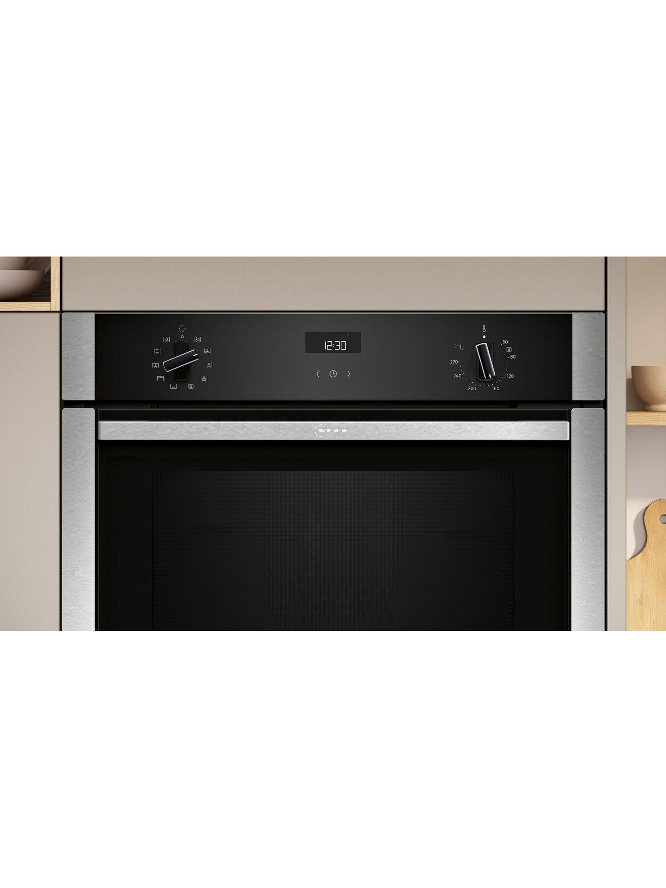 Image 2 of 8 of Neff B3ACE4AN3B, CircoTherm Oven, Slide and Hide Door, 7 functions, LCD display,