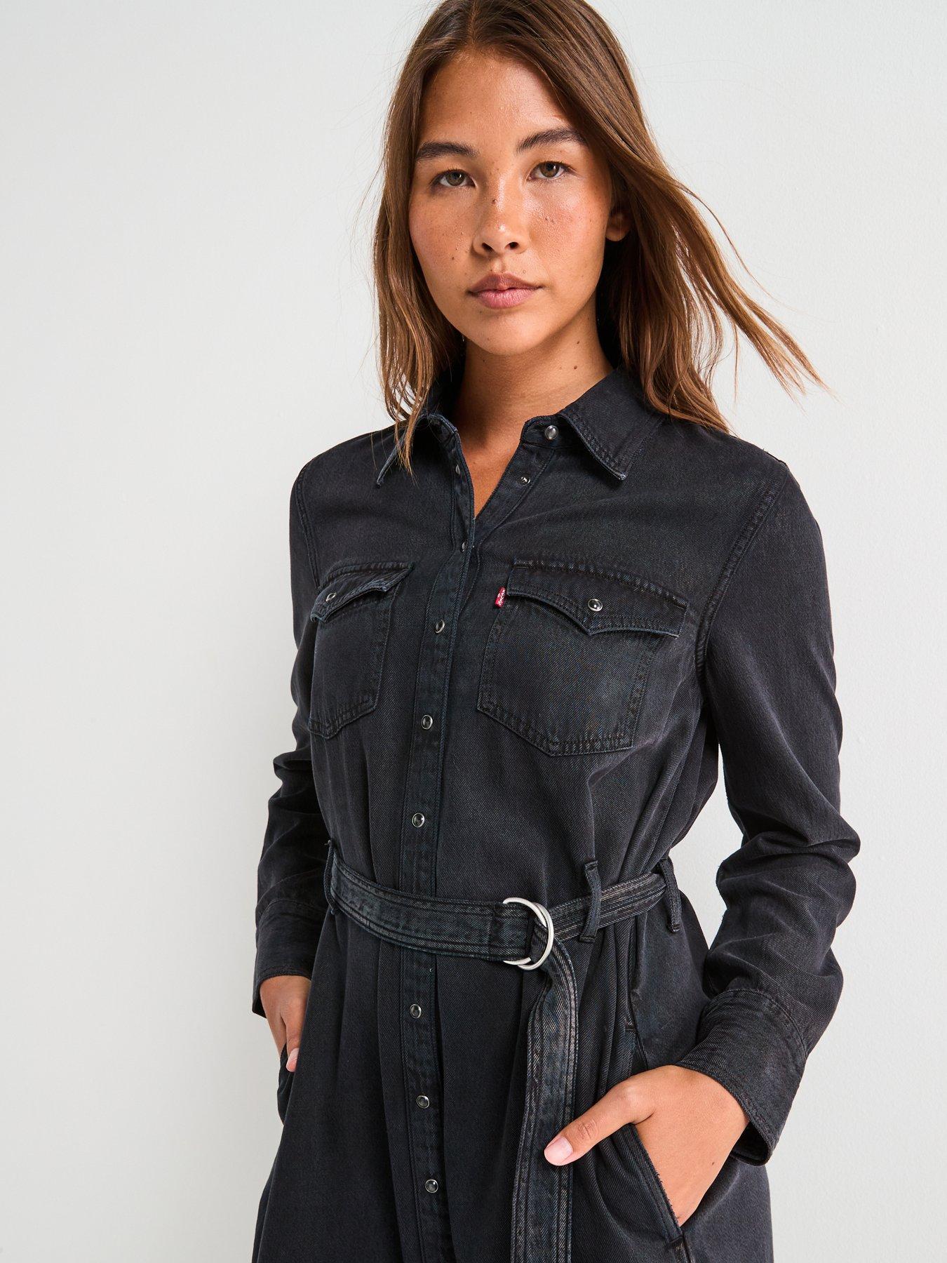 levi's long sleeve dress Levis Ellie Denim Long Sleeve Shirt Dress Sz S, NWT