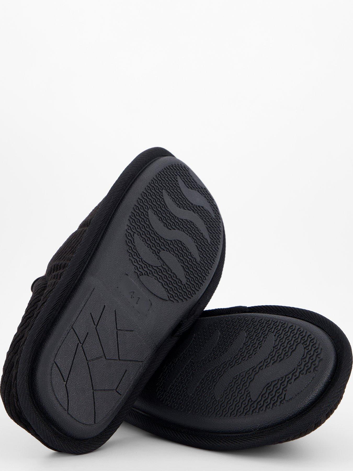 Image 4 of 7 of Jack & Jones Cordie Mule Slipper - Black