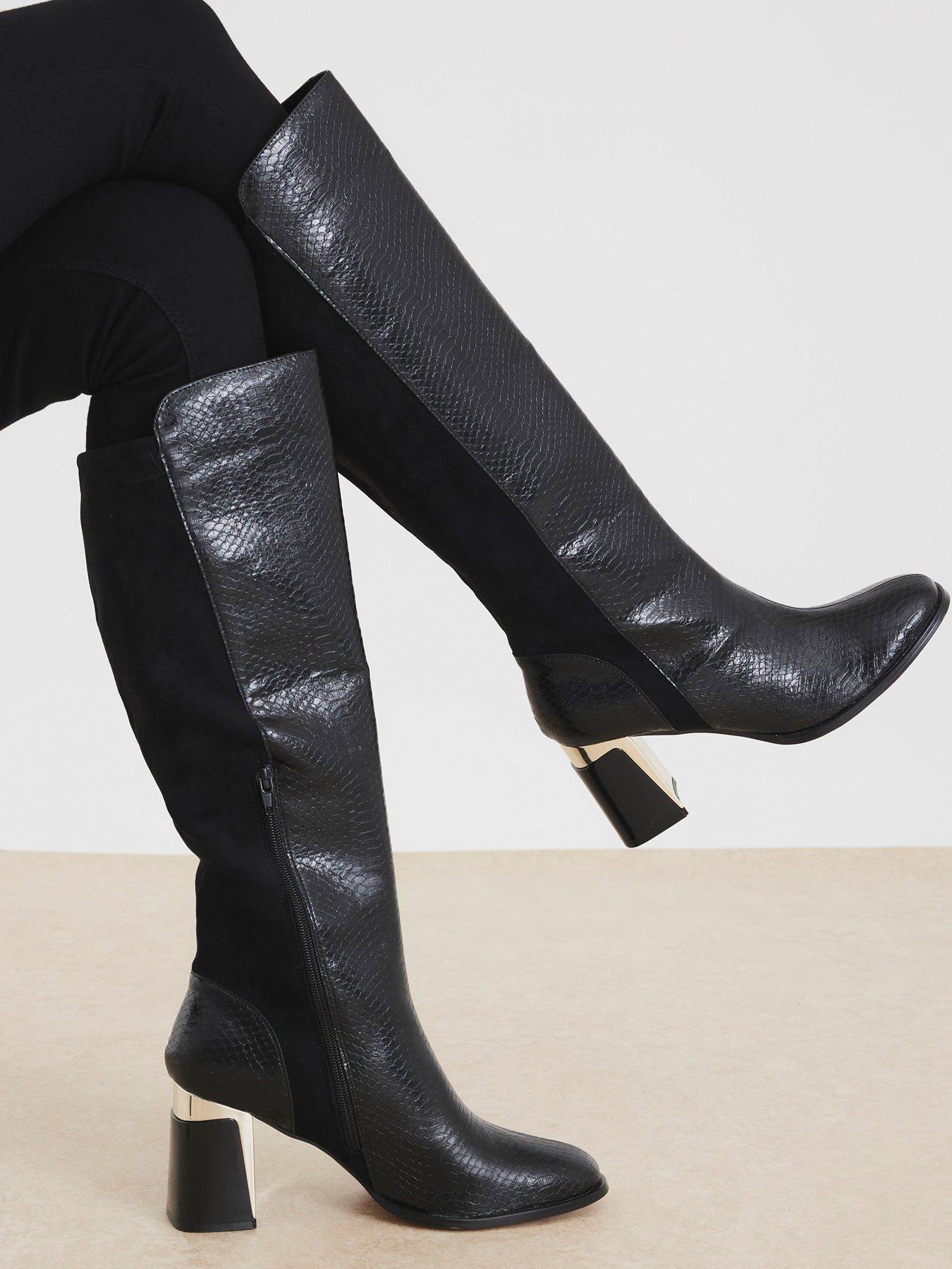 river-island-metal-heel-knee-high-boot-black
