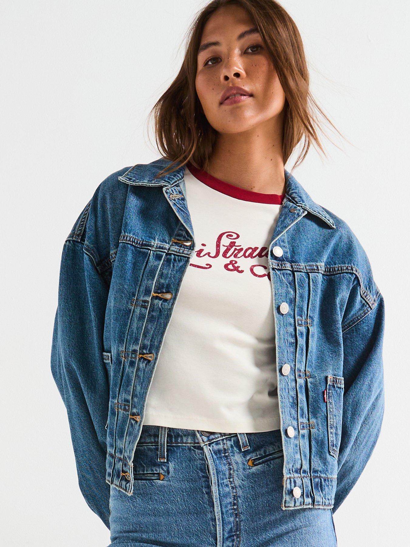 Levi's Balloon Sleeve Trucker Jacket - Missed My Flight No Tie