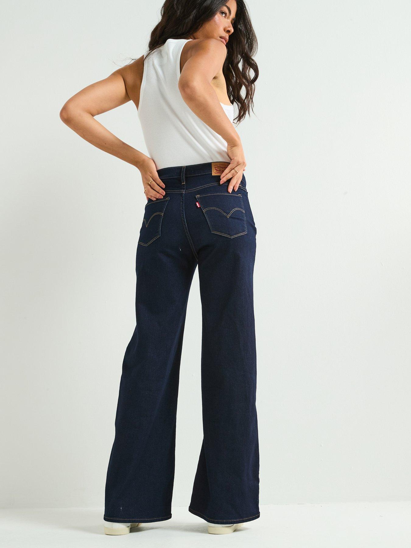 Image 2 of 6 of Levi's 318 Shaping Wide-leg Jeans - Darkest Sky