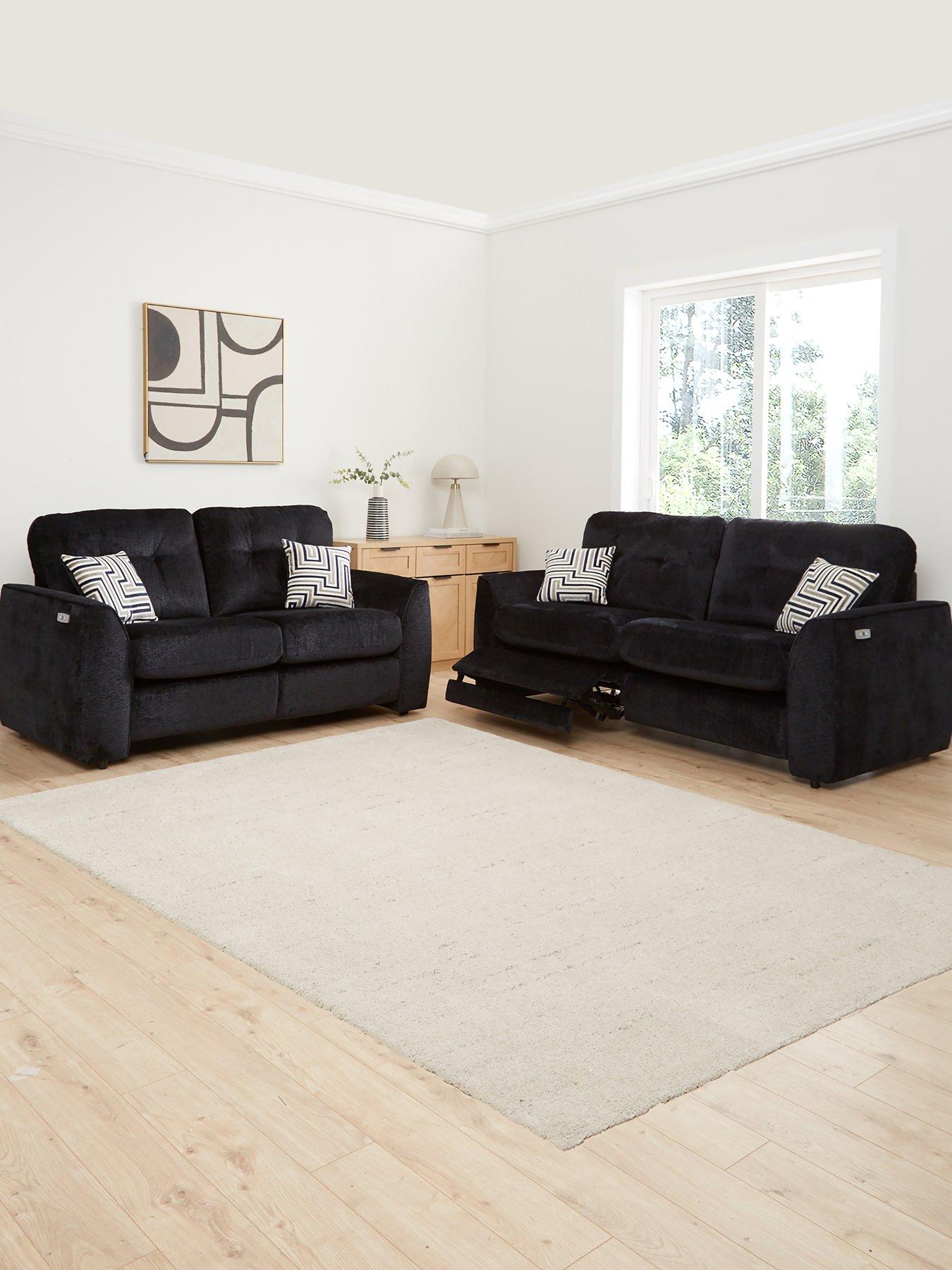 Very Home Margate Fabric 3 Seater + 2 Seater Power Incliner Sofa Set (Buy  &  SAVE!) - Made to Order in the UK