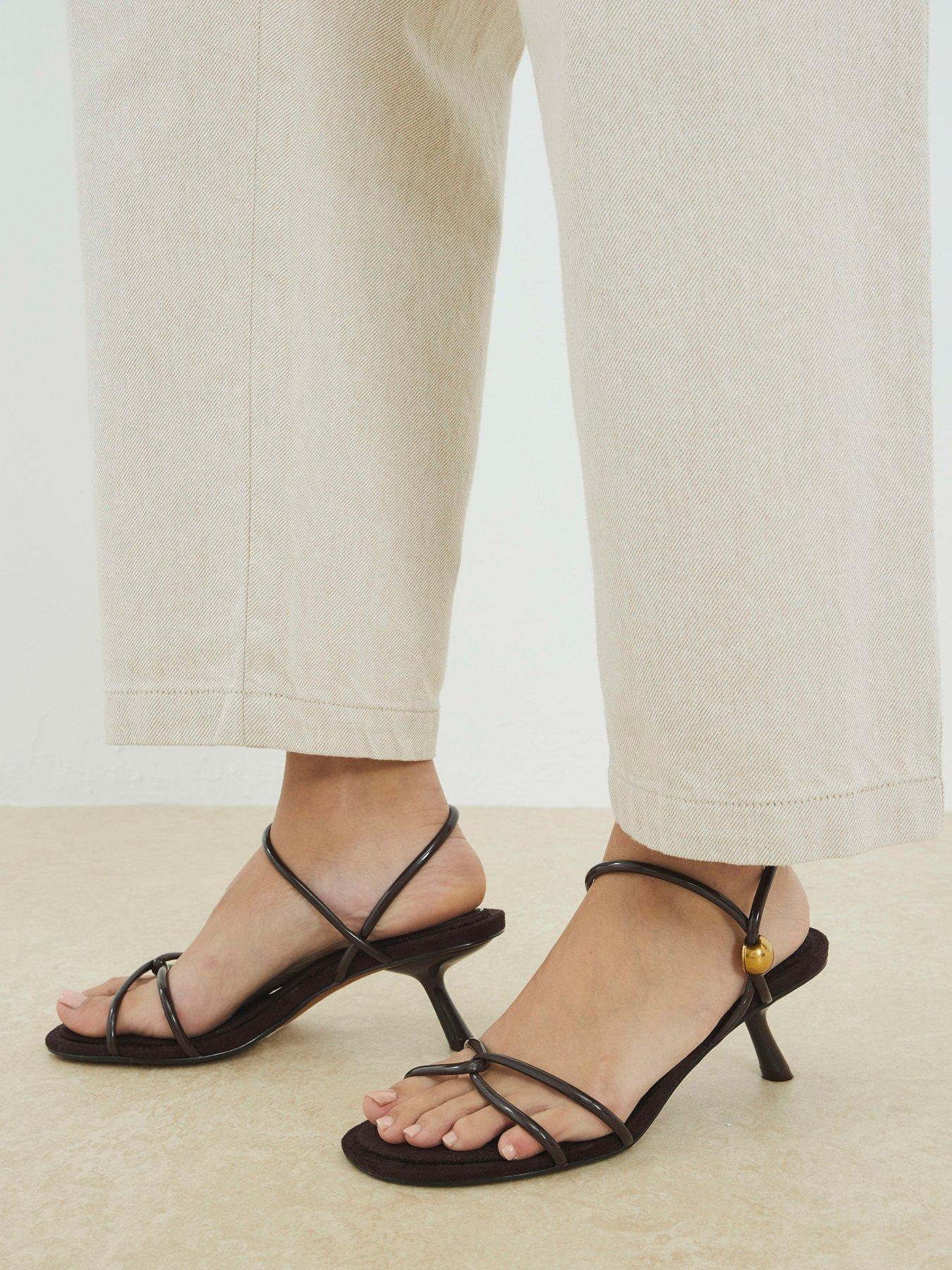river-island-strappy-trim-sandal-brown