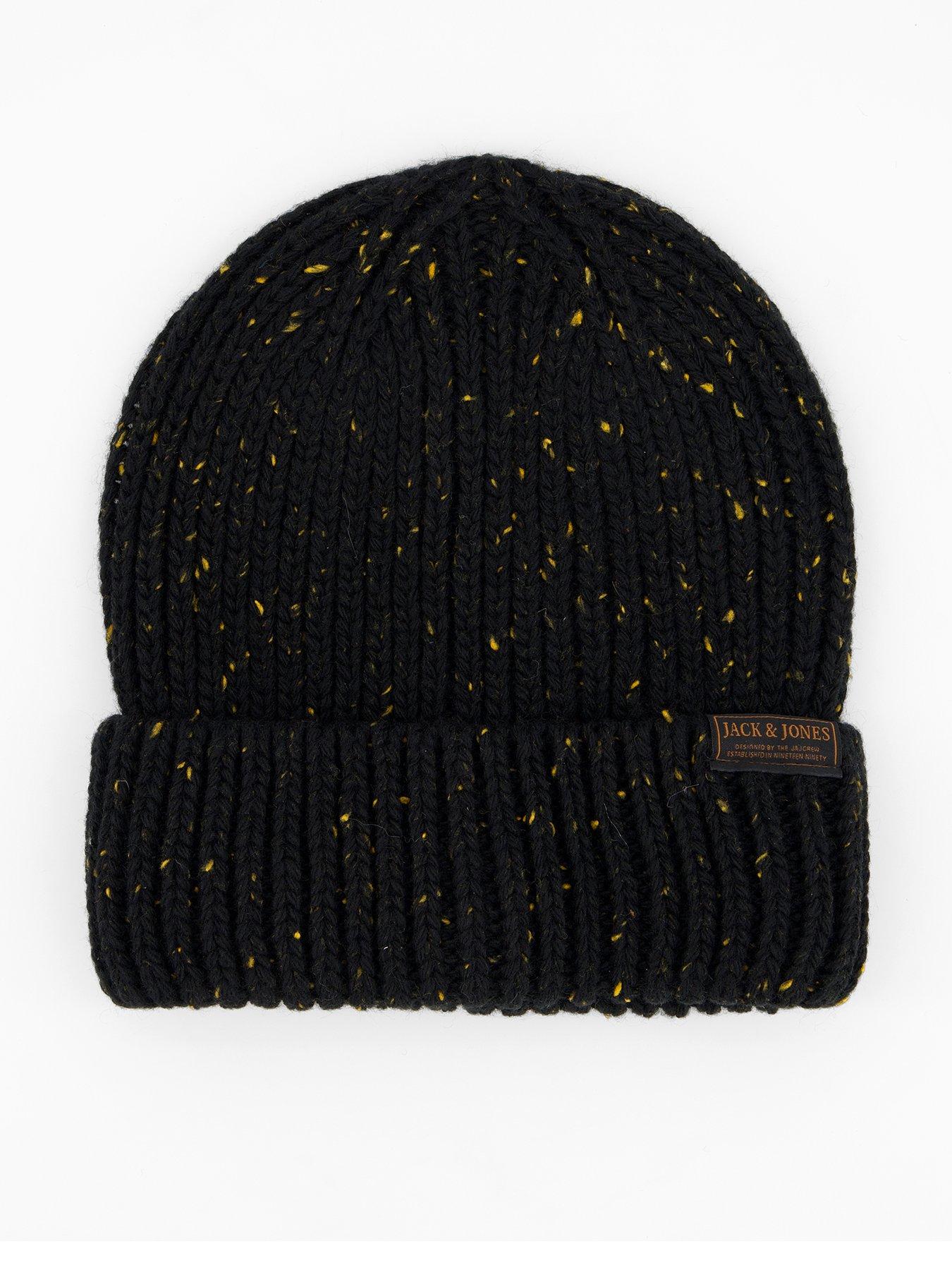 Image 1 of 4 of Jack & Jones Cliff Beanie Hat - Dark Brown