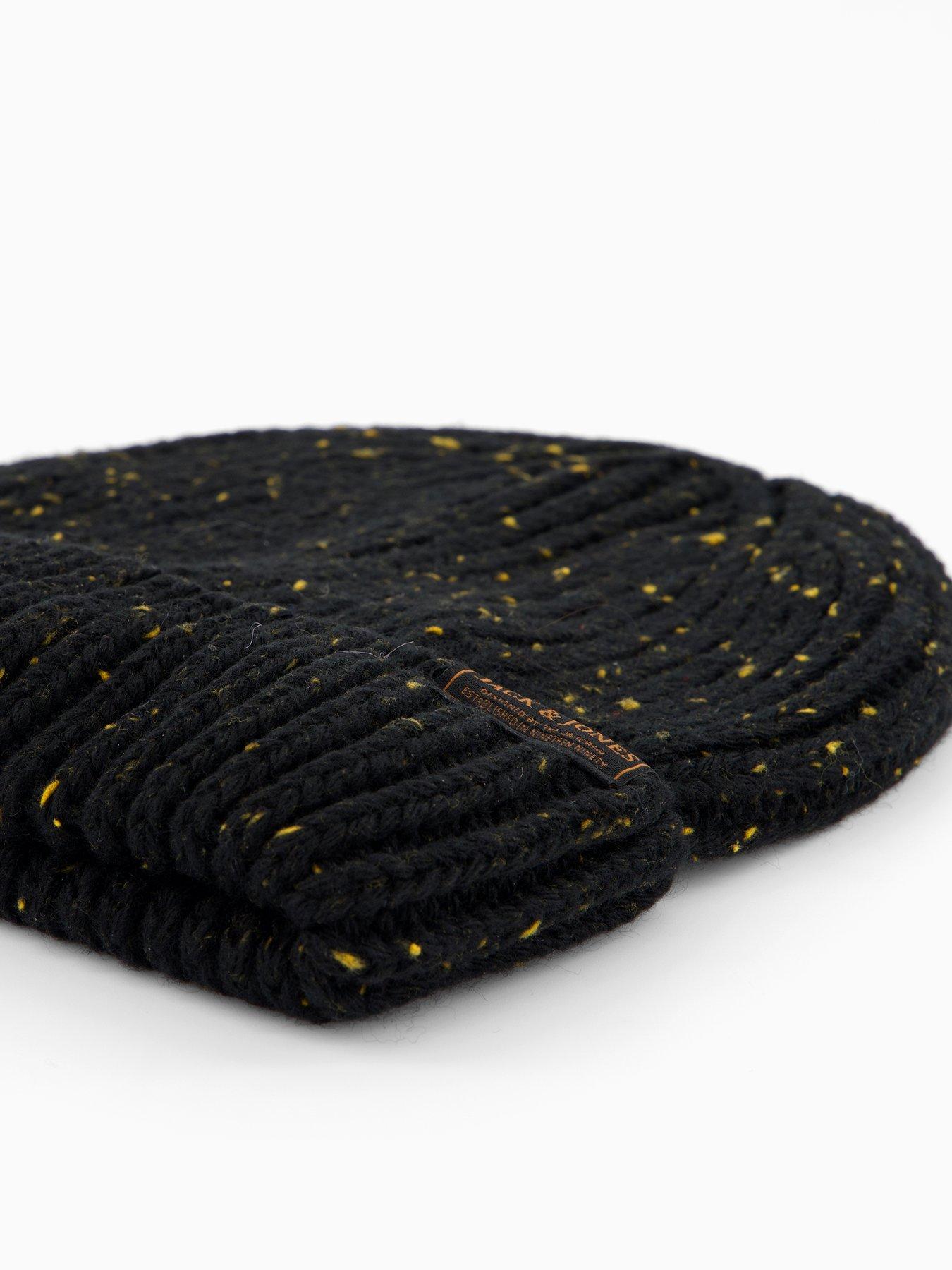 Image 4 of 4 of Jack & Jones Cliff Beanie Hat - Dark Brown